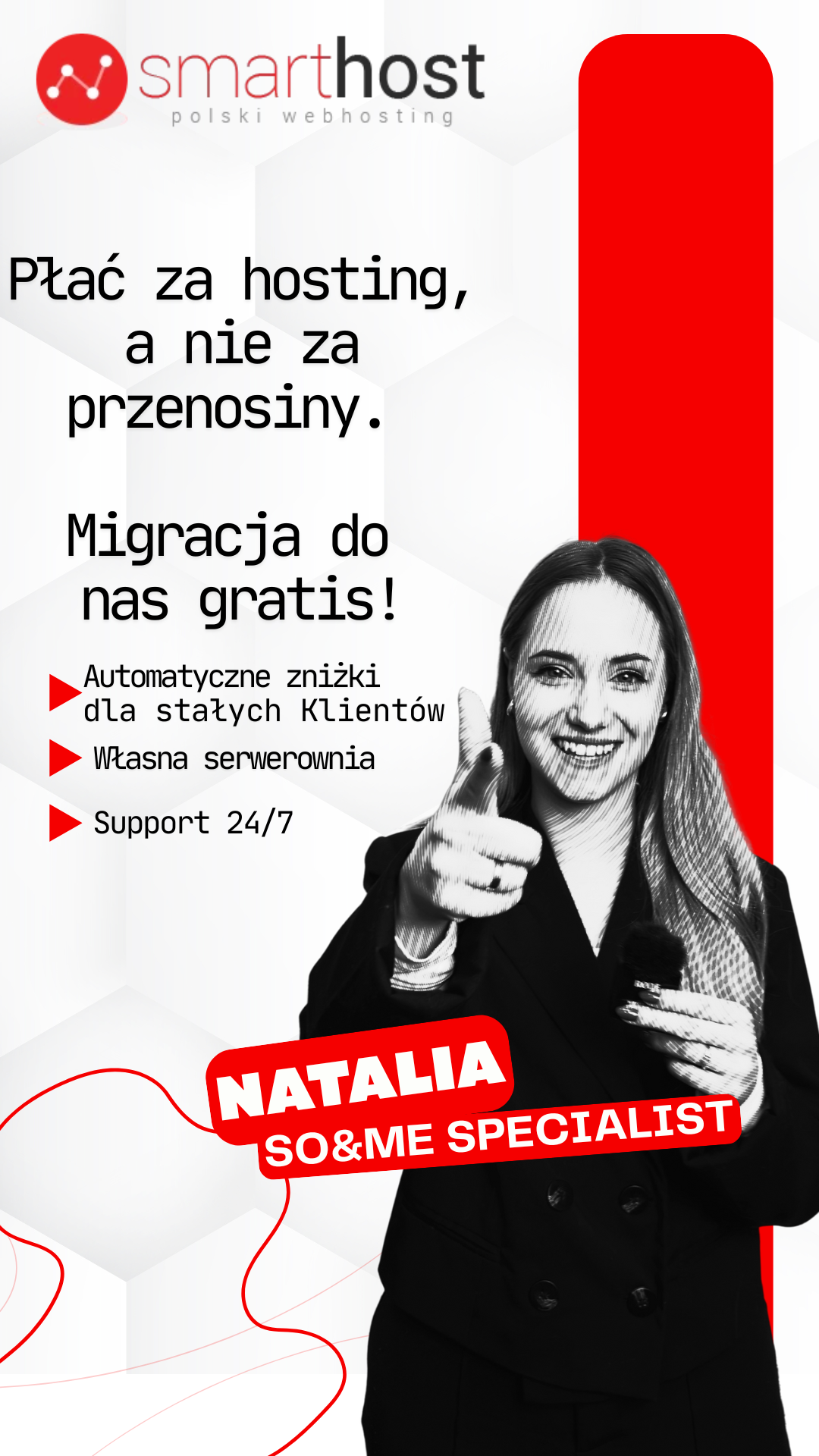Smarthost.pl Facebook ad from Jan 30, 2026