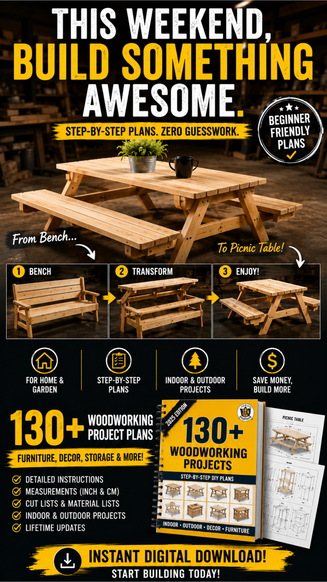Wood Blueprints Facebook ad