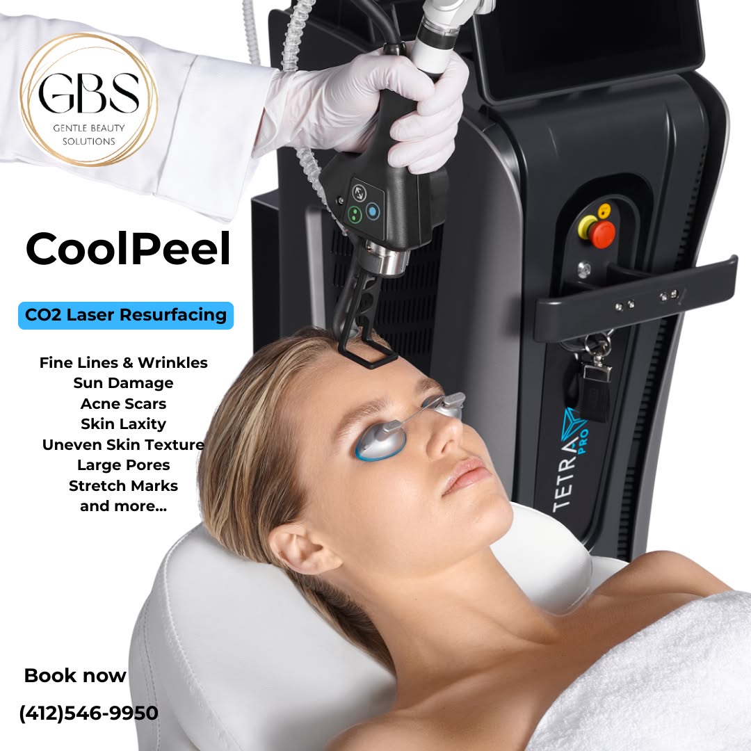 Gentle Beauty Solutions Facebook ad: Introducing CoolPeel CO2 Laser Resurfacing