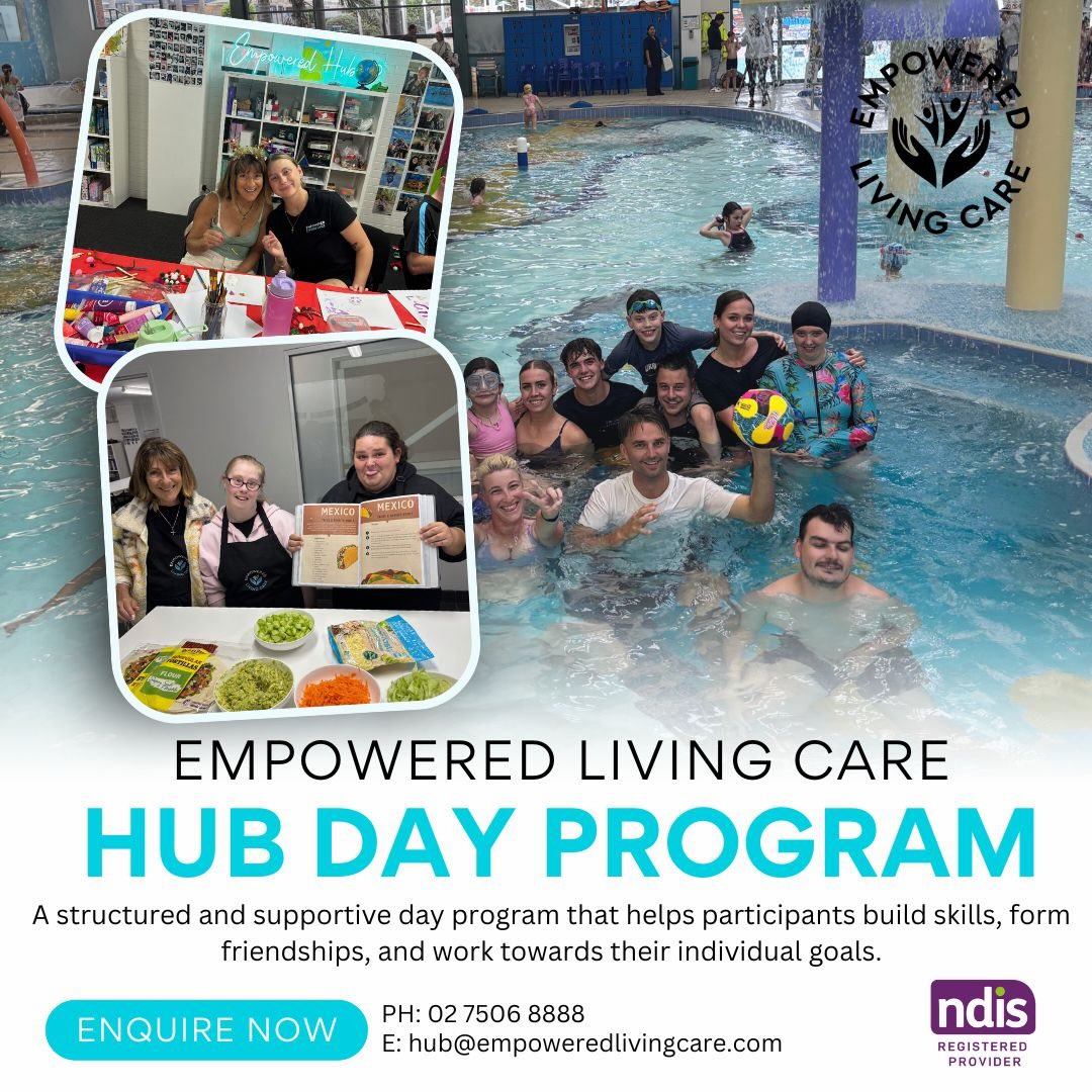 Empowered Living Care Facebook ad: Come and join Empowered Living Care’s Hub!