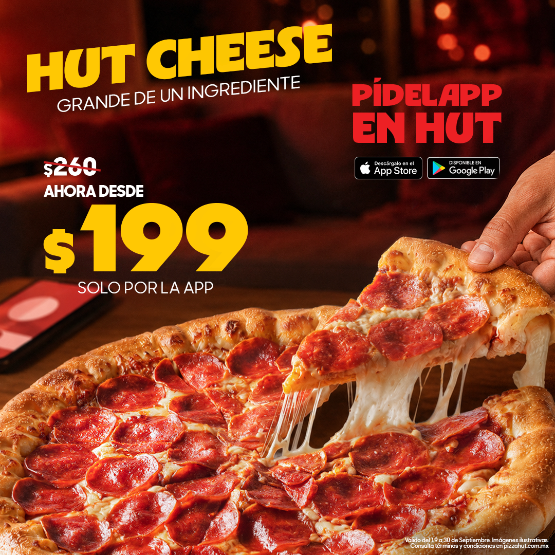 Pizza Hut México Facebook ad: Pidela en la App