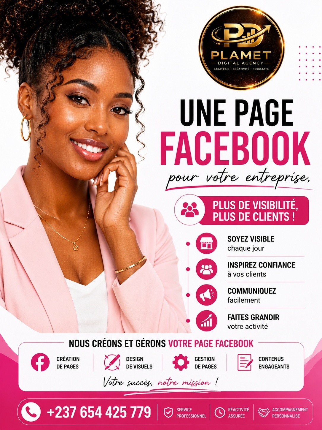 Plamet Digital Agency Facebook ad: Aujourd’hui, une entreprise sans page Facebook… c’est comme…