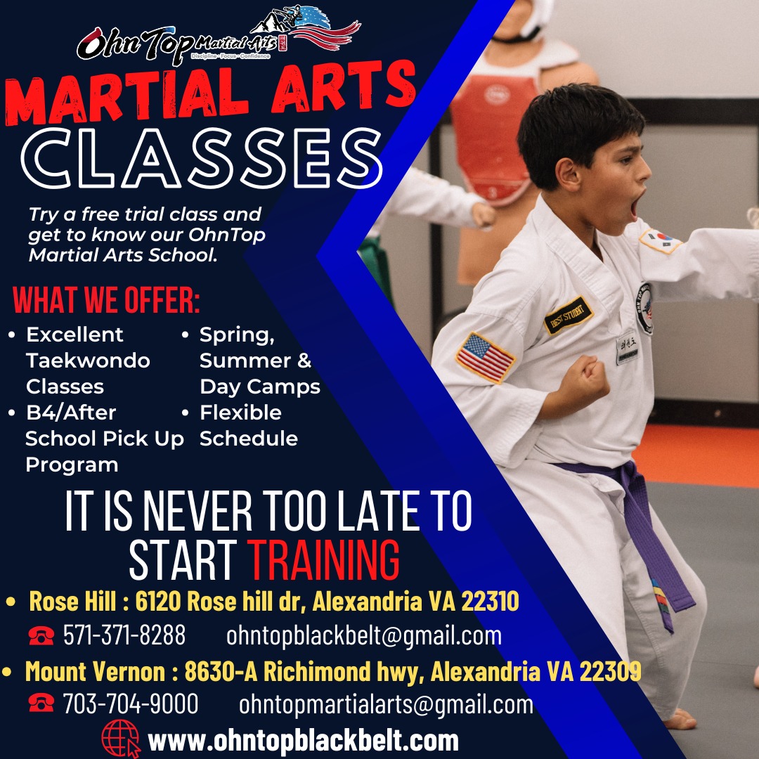 Ohn Top Martial Arts Facebook ad
