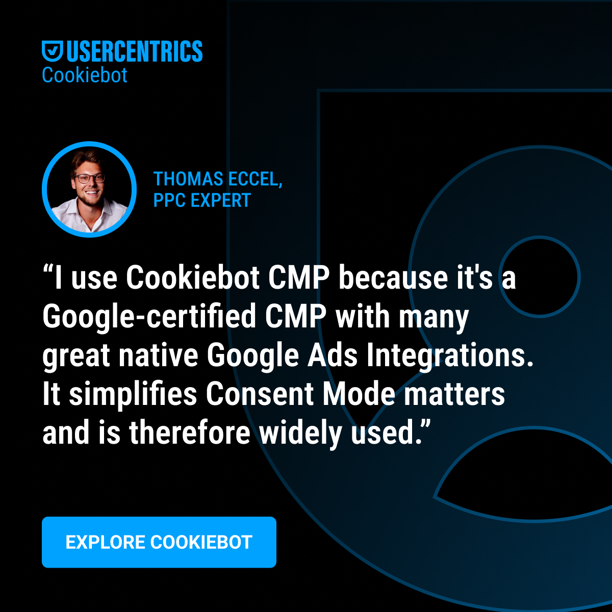 Cookiebot CMP Facebook ad
