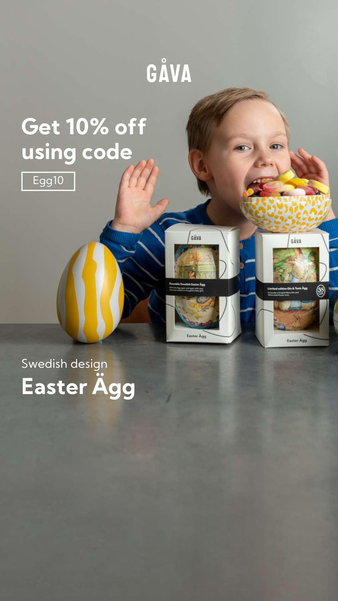 Gavagifting Facebook ad: Easter Eggs designed to keep