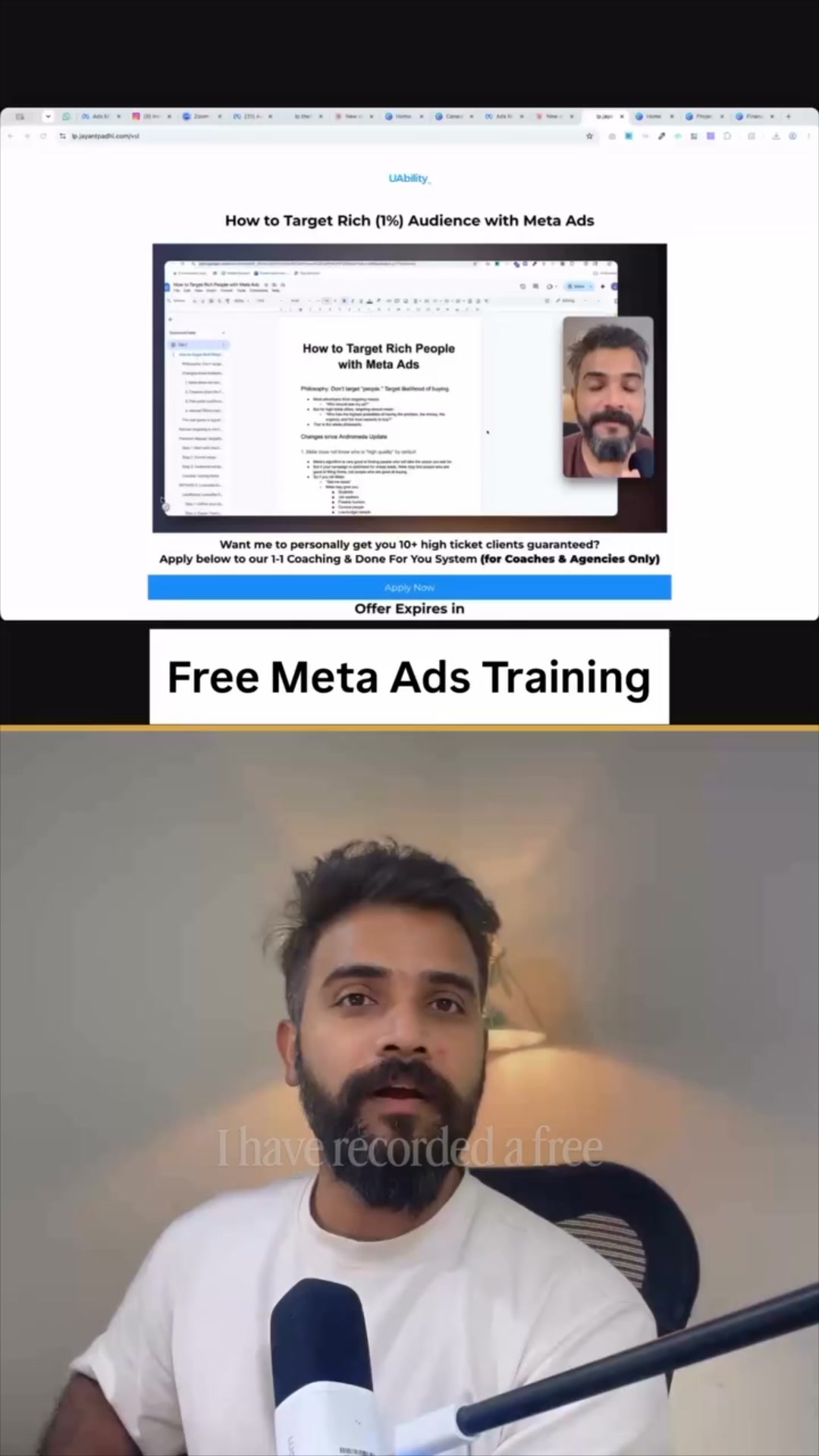 UAbility Facebook ad: How to Get High-Quality CIients Digitally Everyday