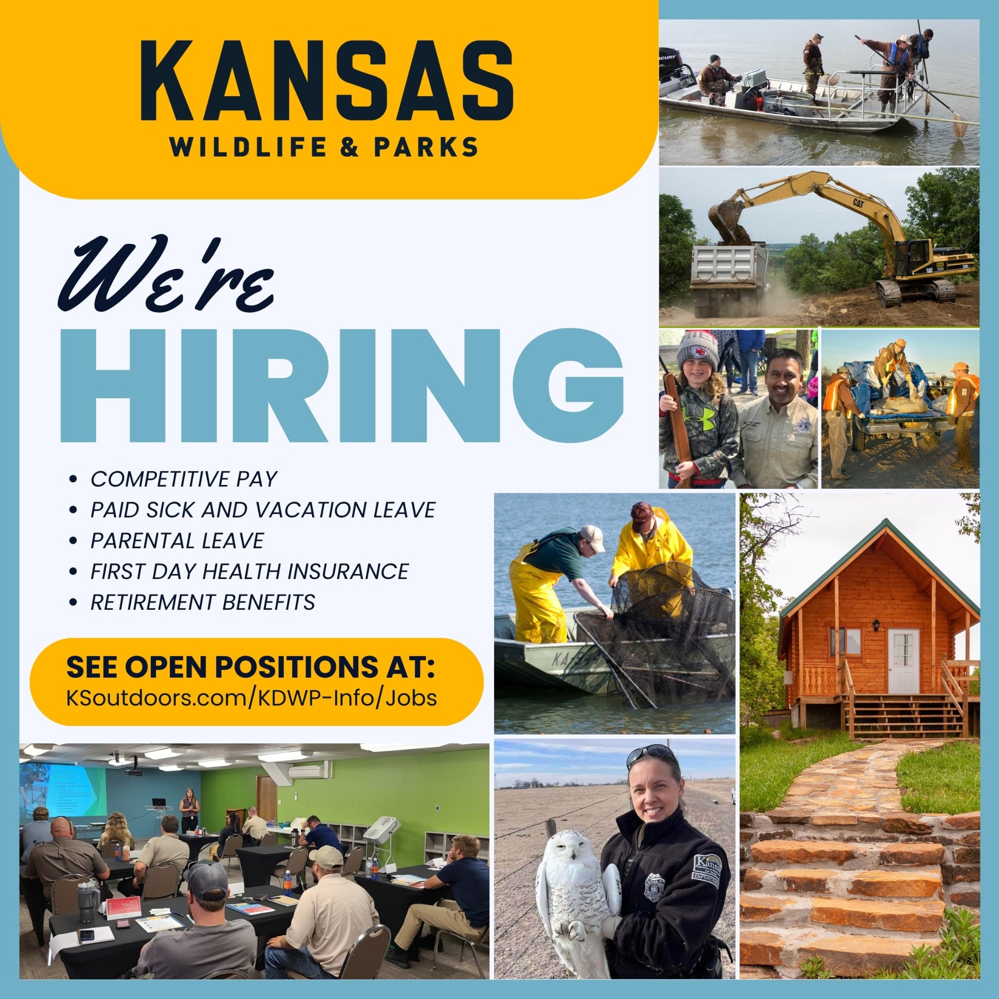 Kansas Department of Wildlife & Parks Facebook ad from Dec 1, 2025