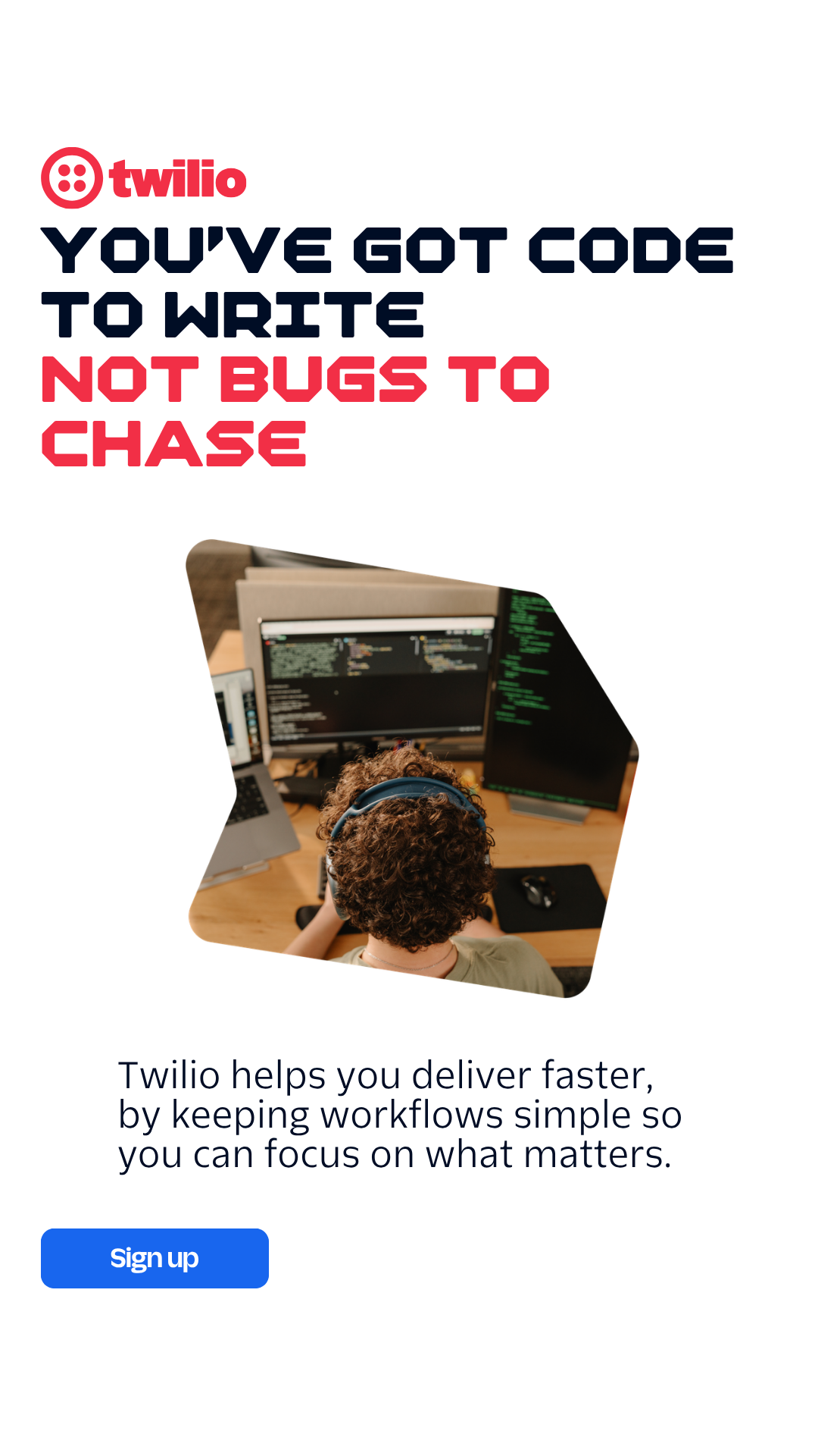 Twilio Facebook ad