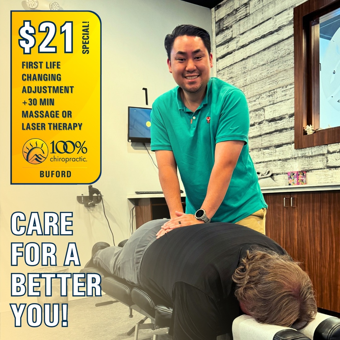 100% Chiropractic Buford Facebook ad