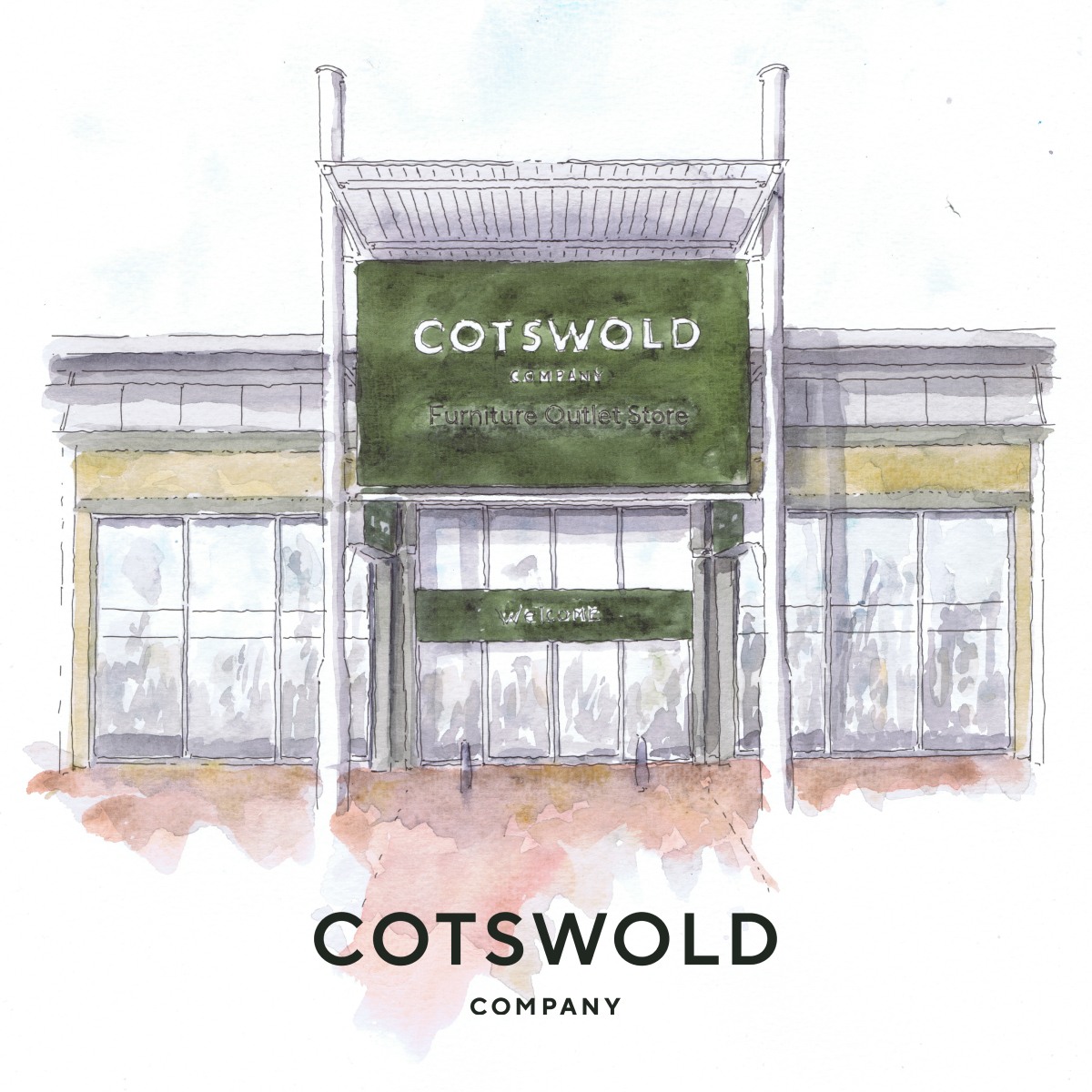 The Cotswold Company Facebook ad: Pop into our Cambridge store