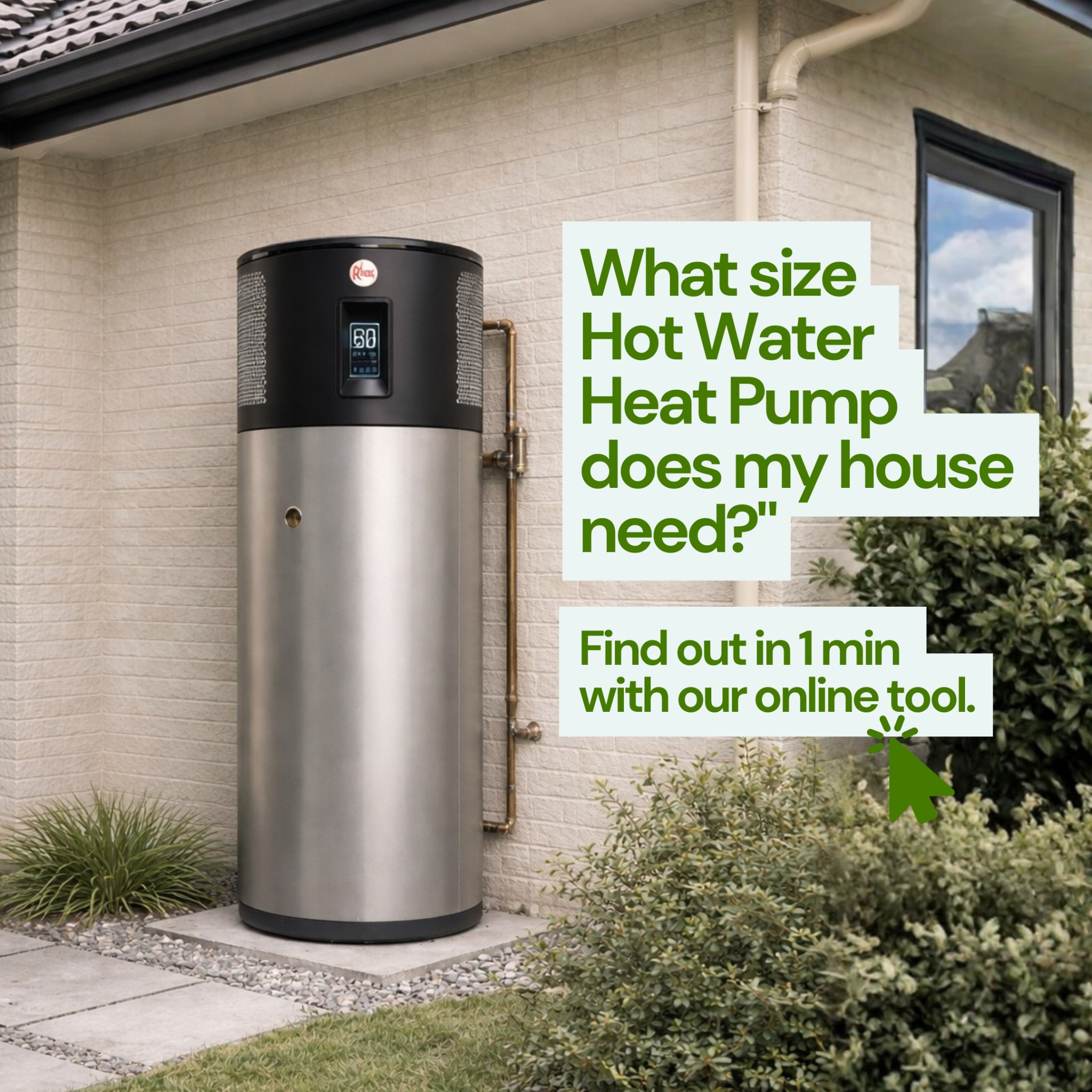 Butterfield Hot Water Facebook ad: Get an Instant Price for your New Hot Water Heat Pump