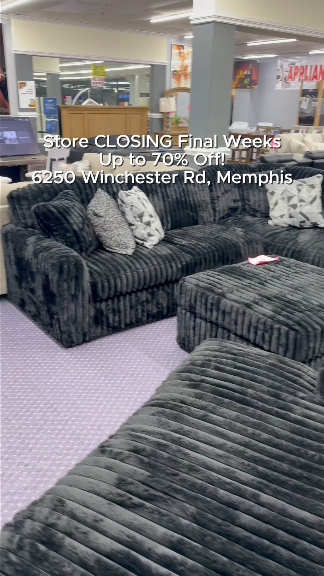 Home Furniture Facebook ad: 6250 Winchester Rd, Memphis, TN