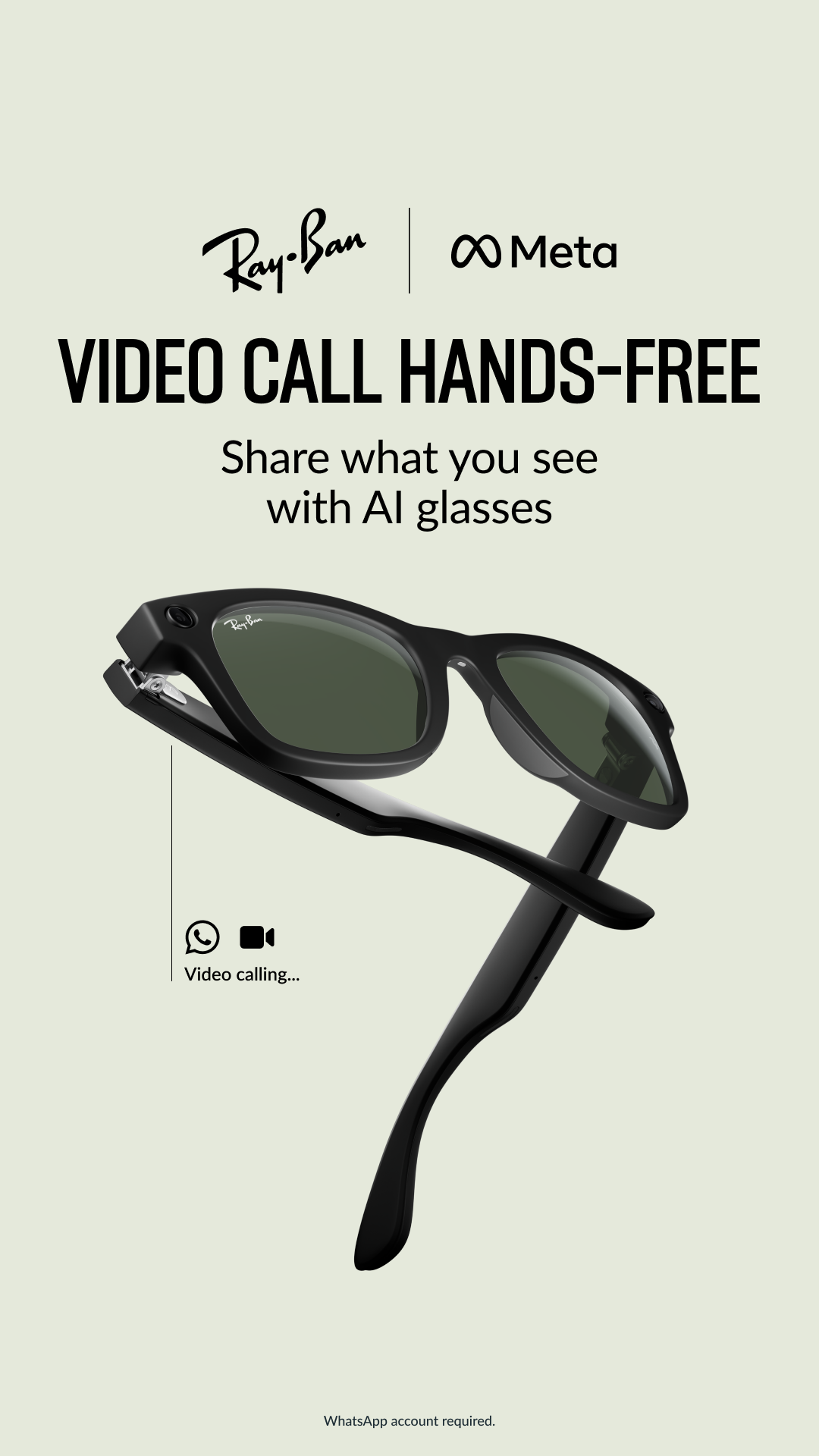 Ray-Ban Meta Facebook ad
