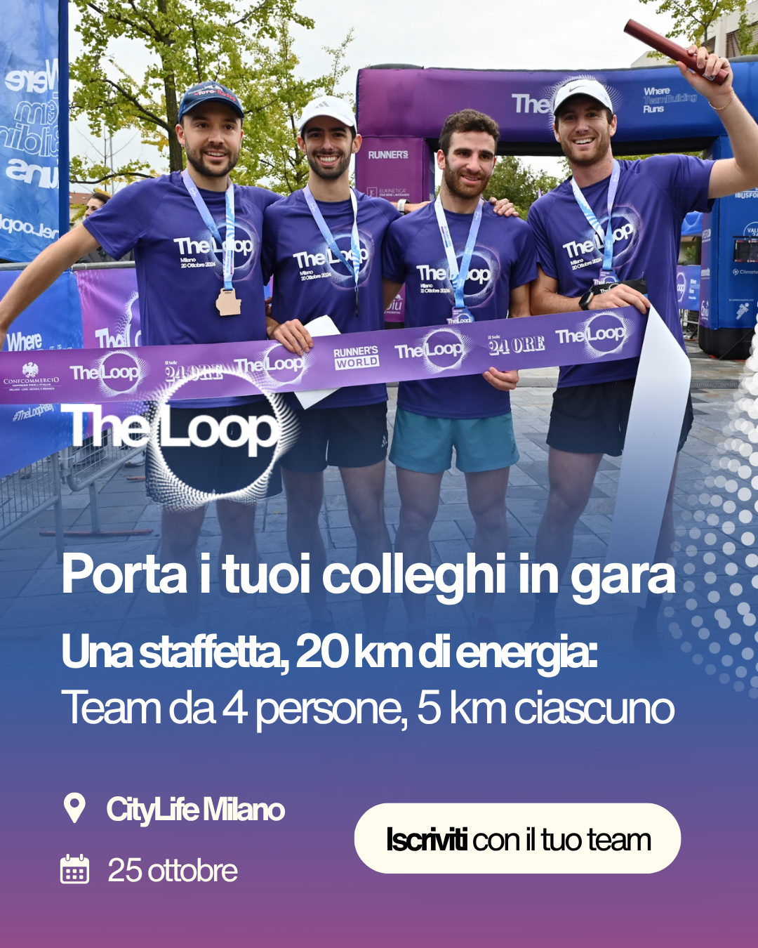 The Loop Relay Facebook ad: Il team building che cercavi