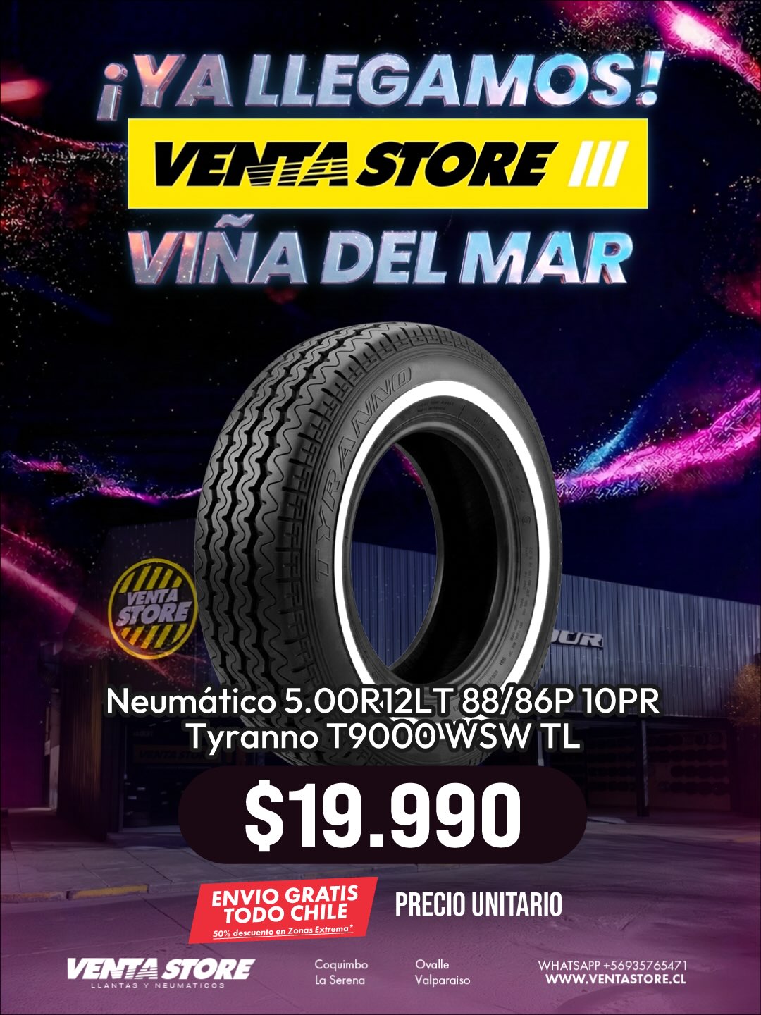 VENTA STORE Facebook ad: ¡Ya llegamos viña del mar!