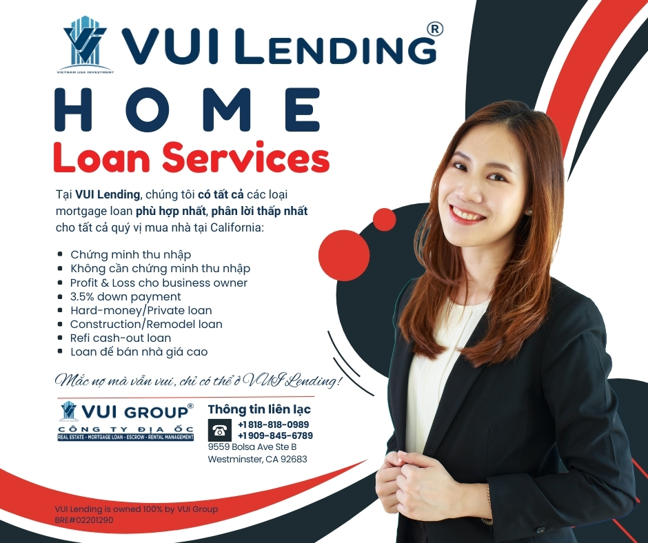 VUI Group - Công ty Địa Ốc - Real Estate & Mortgage Loan Facebook ad: Chỉ cần Quý vị có điểm credit tốt…