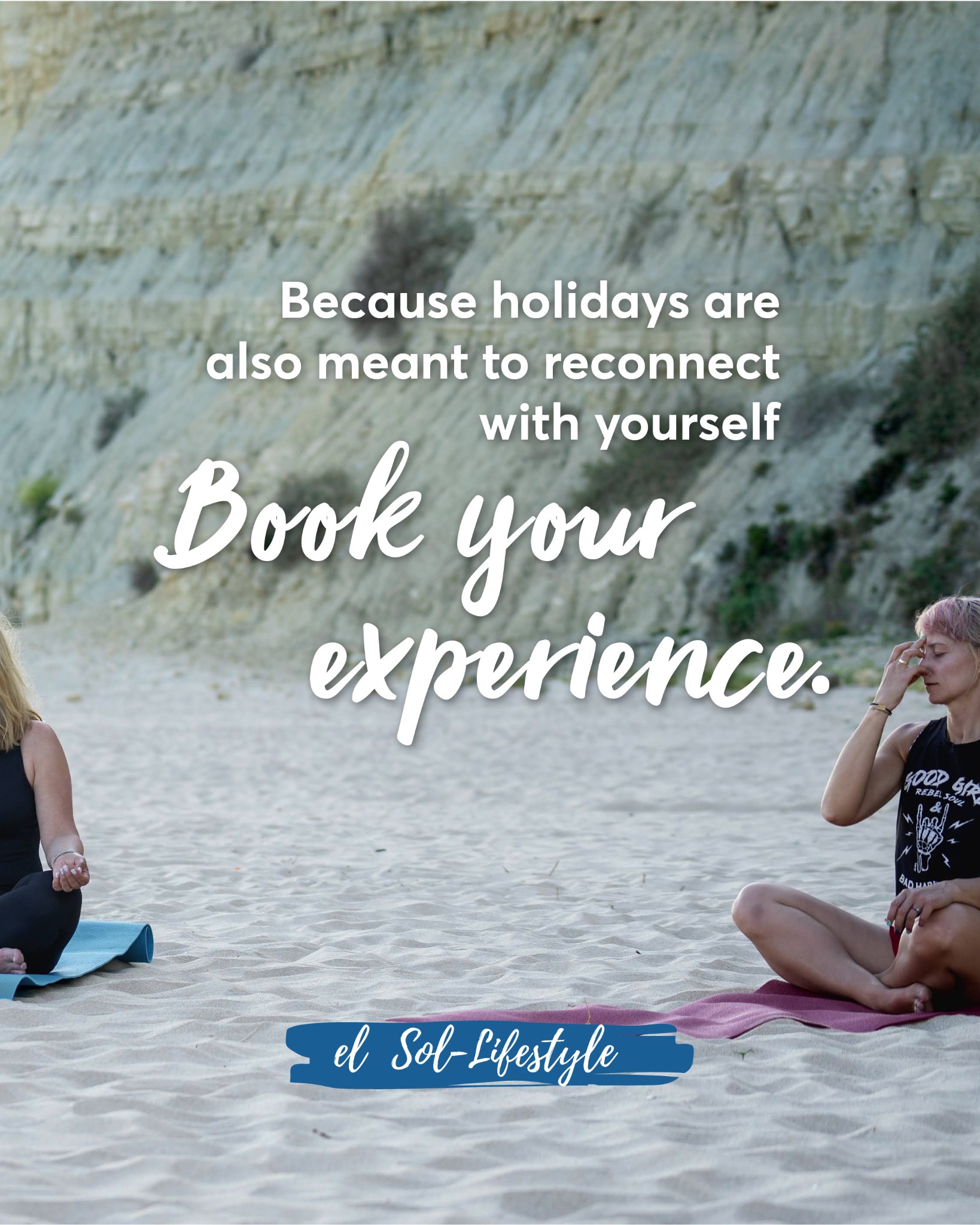 Yoga Experiences Algarve Facebook ad: Looking for a beautiful thing to do in…