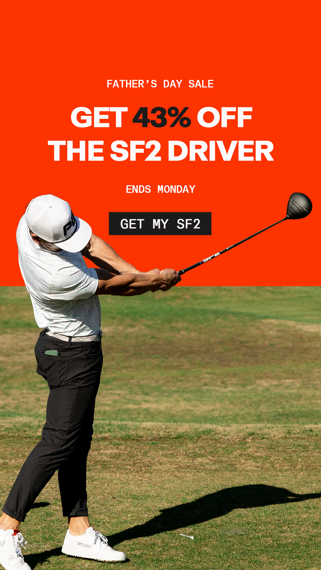 Performance Golf Facebook ad