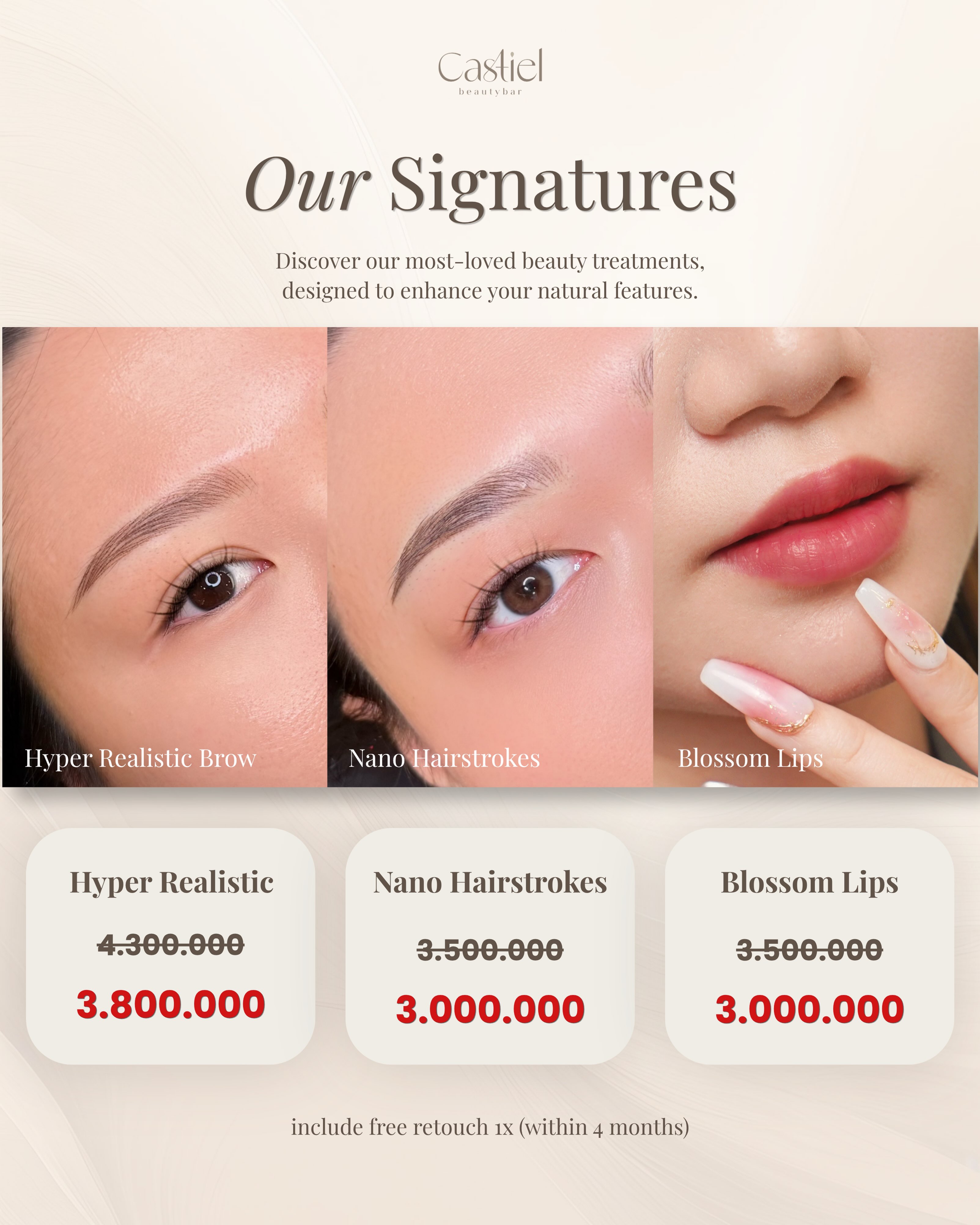 Castiel beautybar Facebook ad
