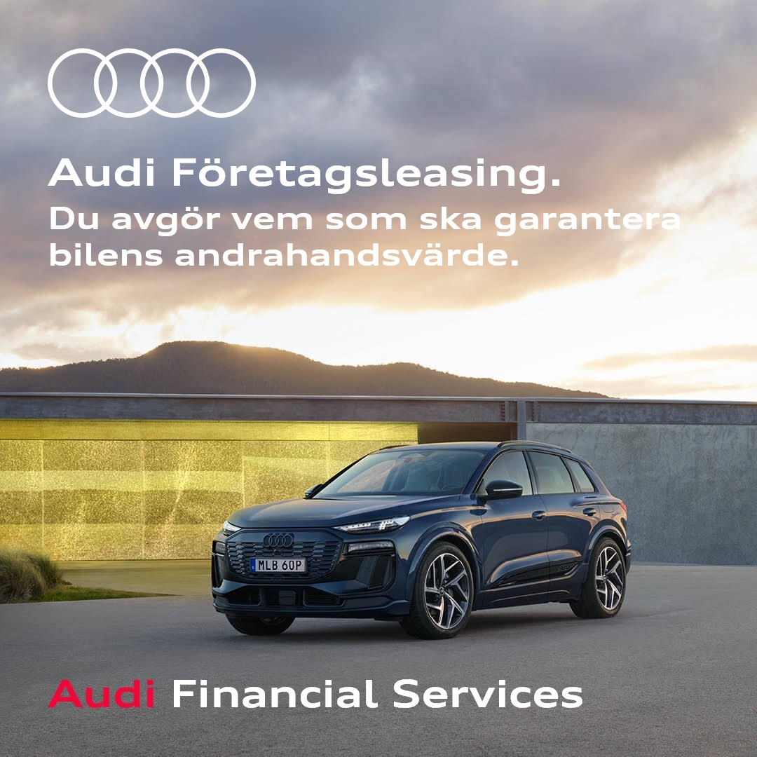 Audi Financial Services Sverige Facebook ad: Vi erbjuder både och.