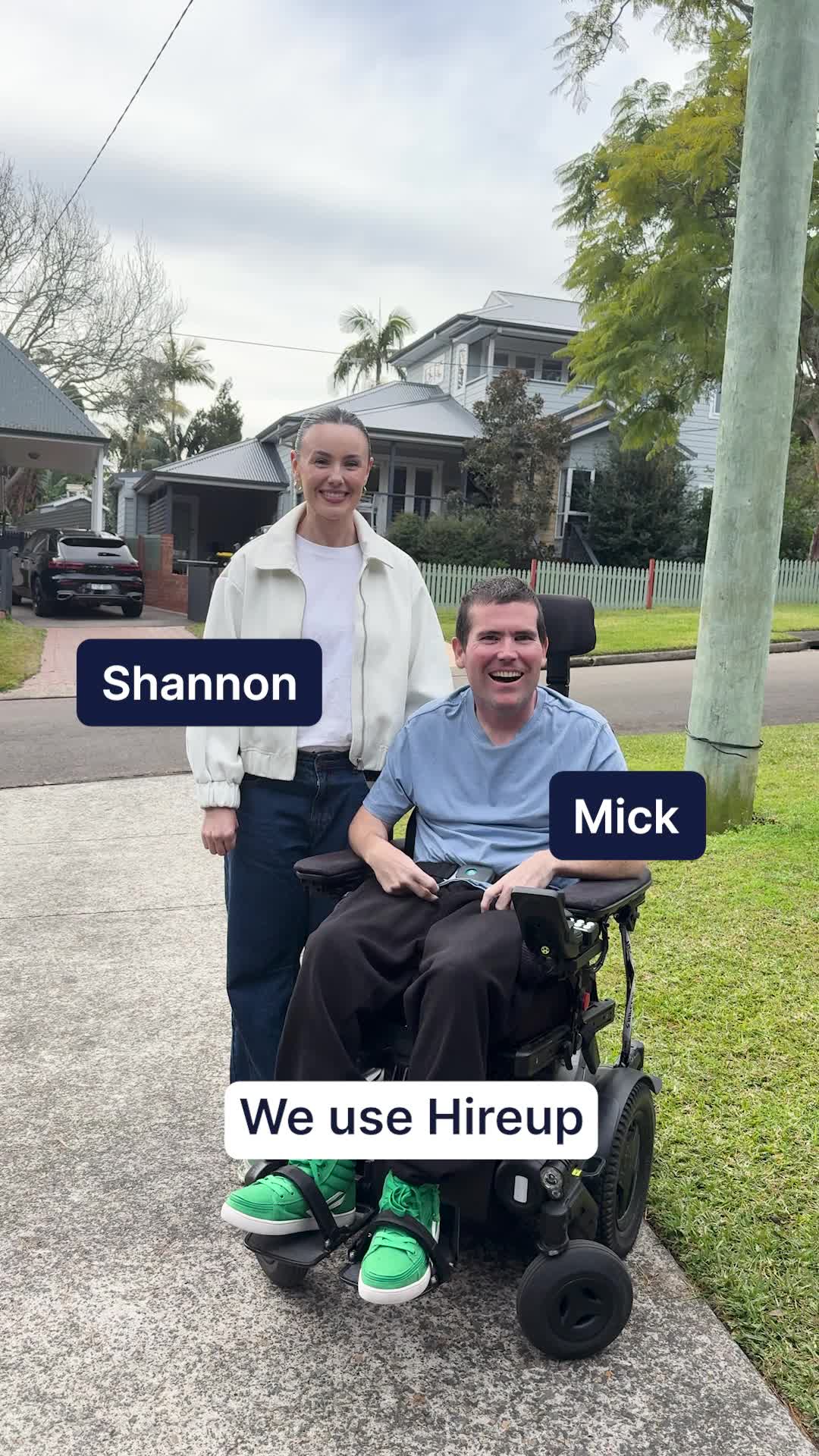 Hireup Facebook ad: Find the right support fast