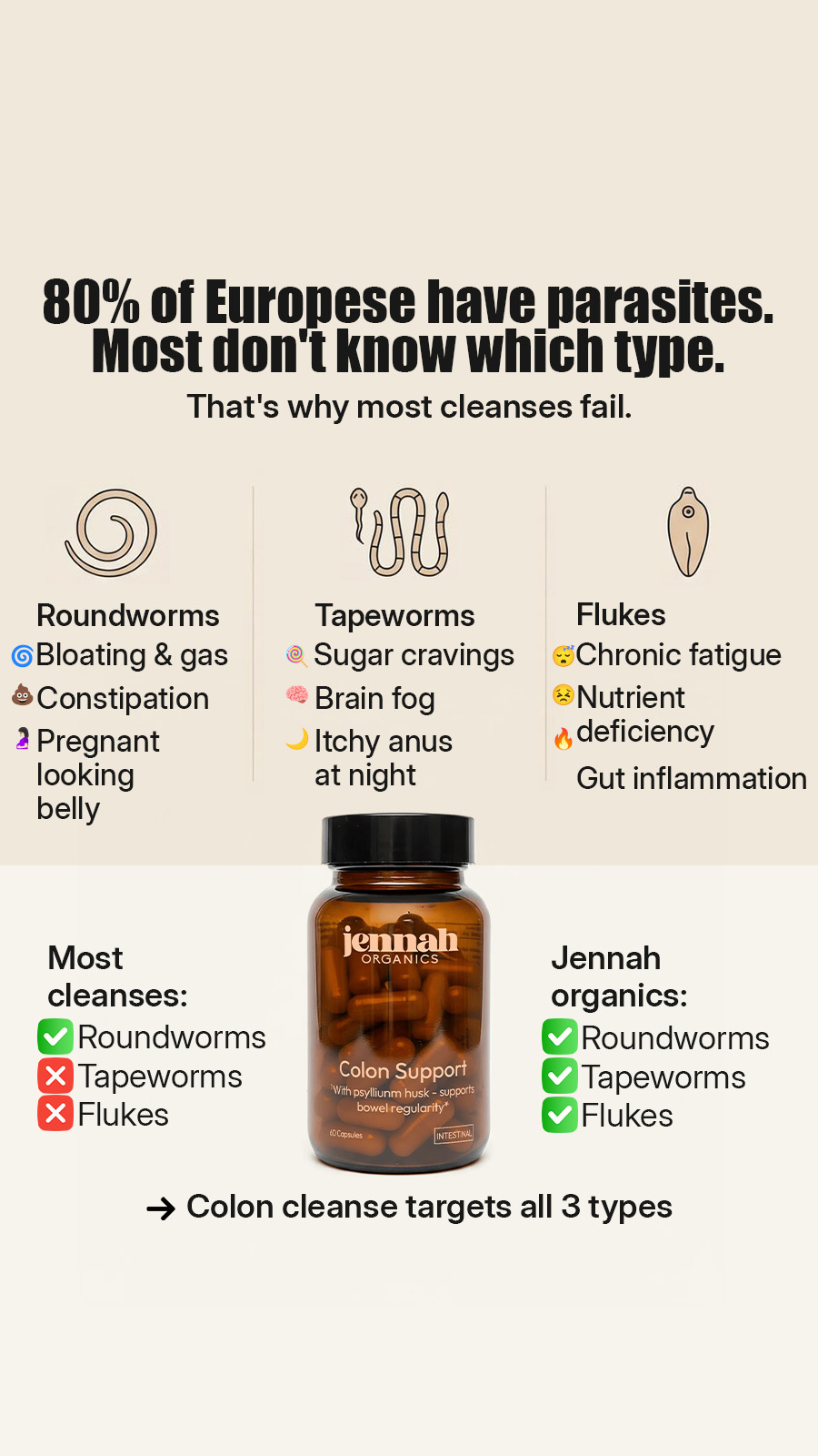 Jennah Organics Facebook ad