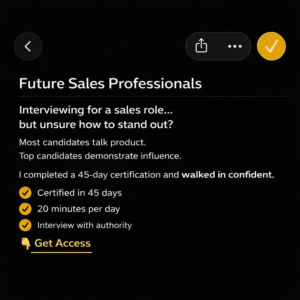 NASP - Sales Training Facebook ad: Upgrade Your Sales Identity