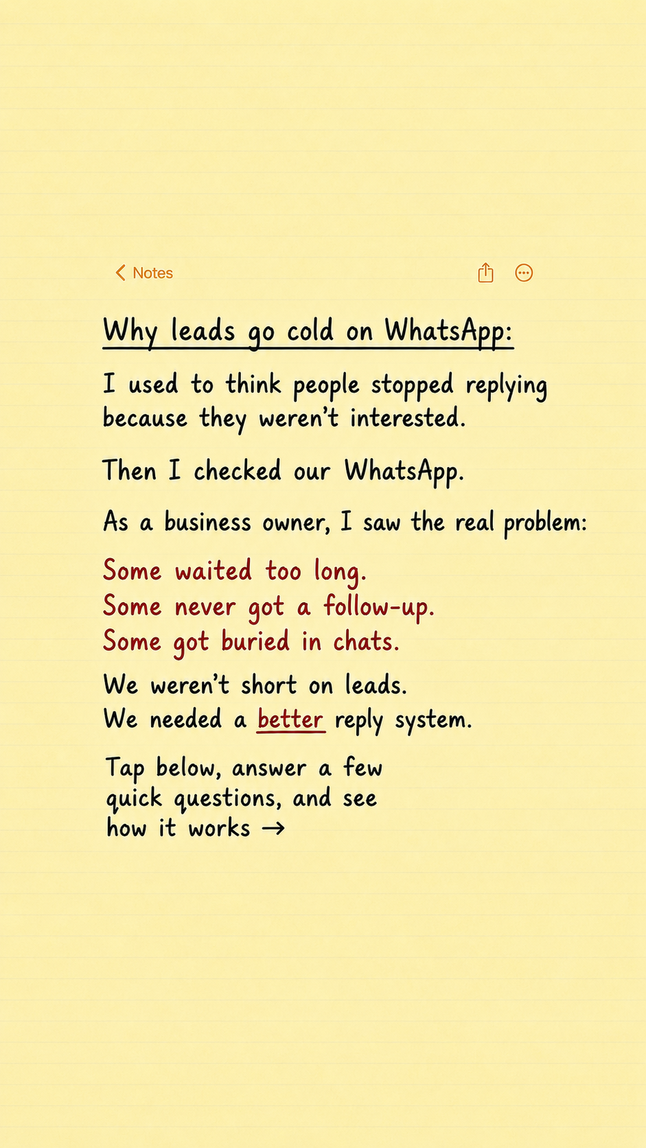 WABB INDIA Facebook ad: Stop Losing WhatsApp Sales