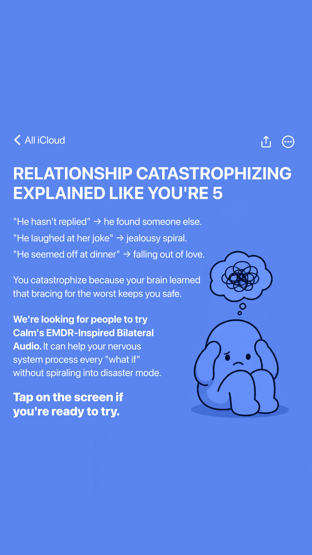 Calm Facebook ad