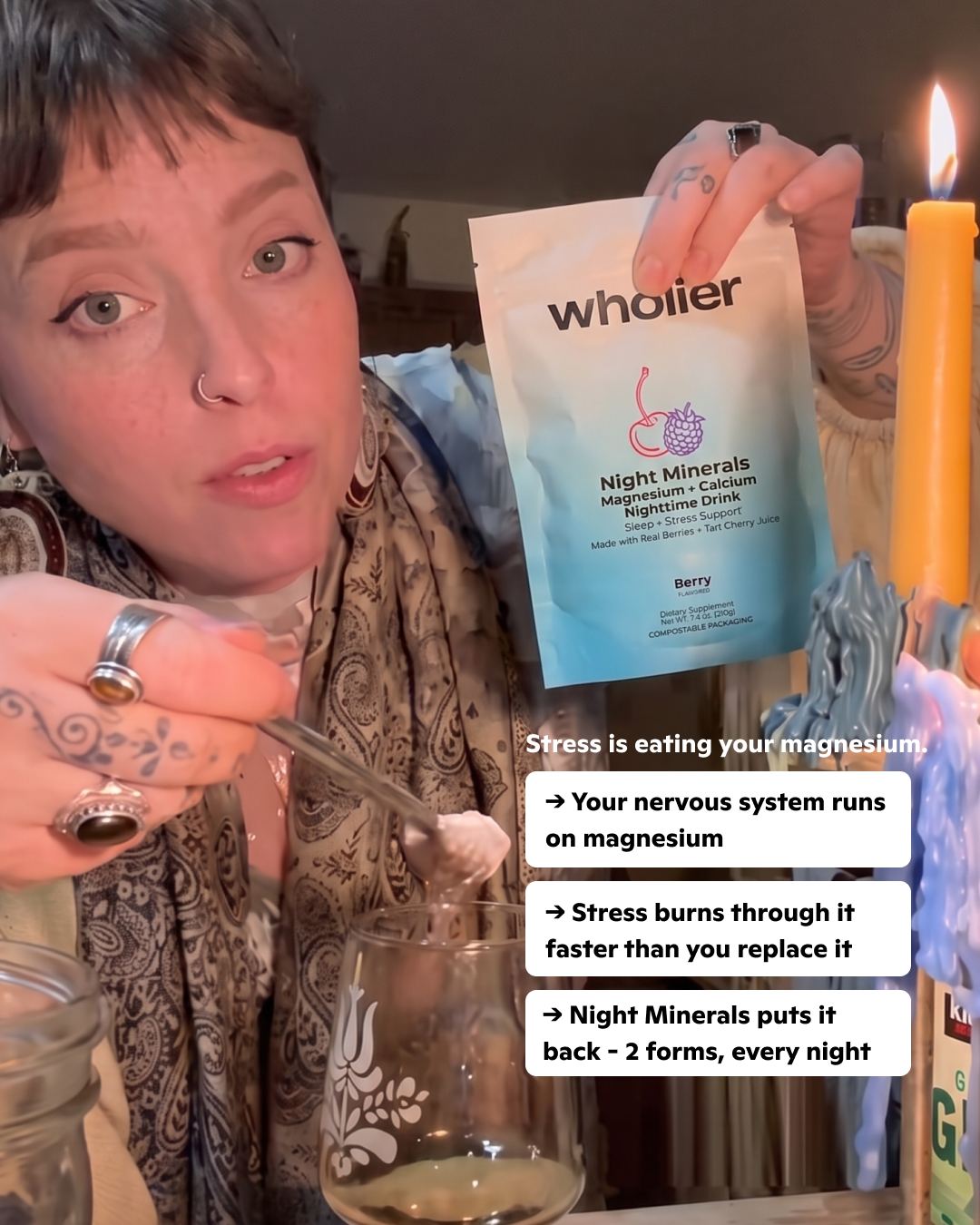 Wholier Facebook ad: The sleep drink I come back to every night