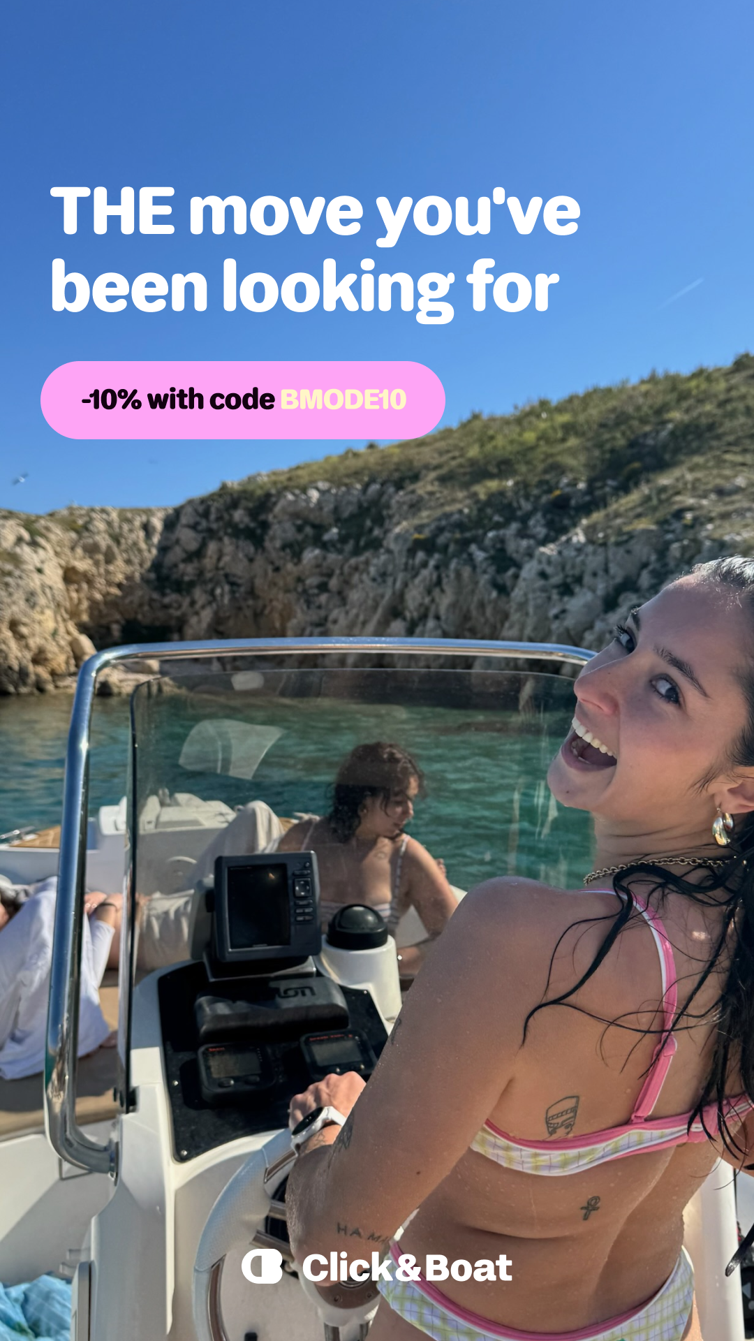 Click&Boat Facebook ad