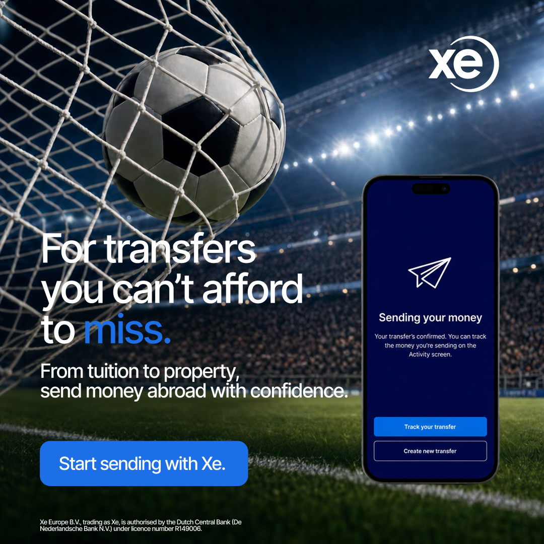 XE.com Facebook ad