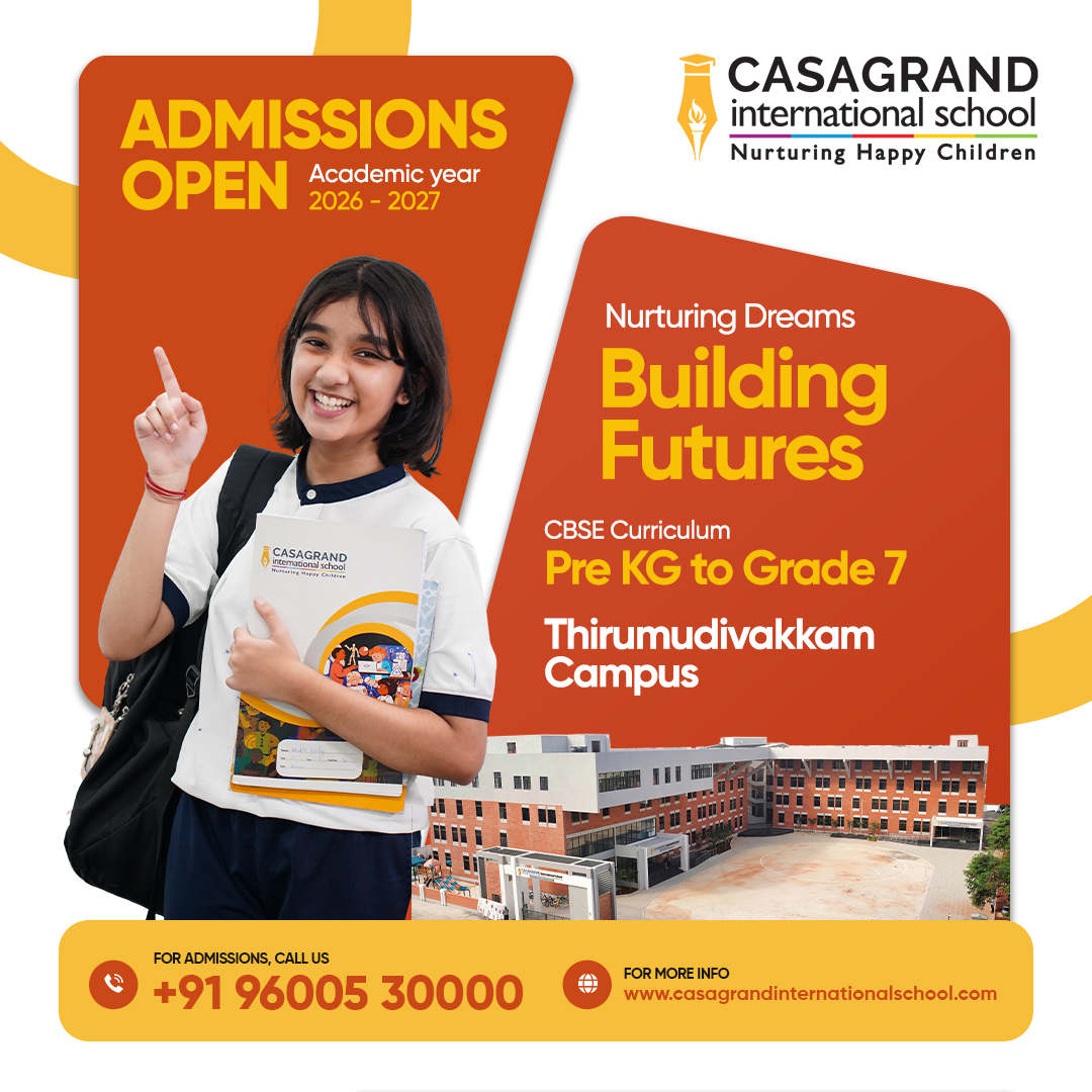Casagrand International School Facebook ad from Jun 3, 2026