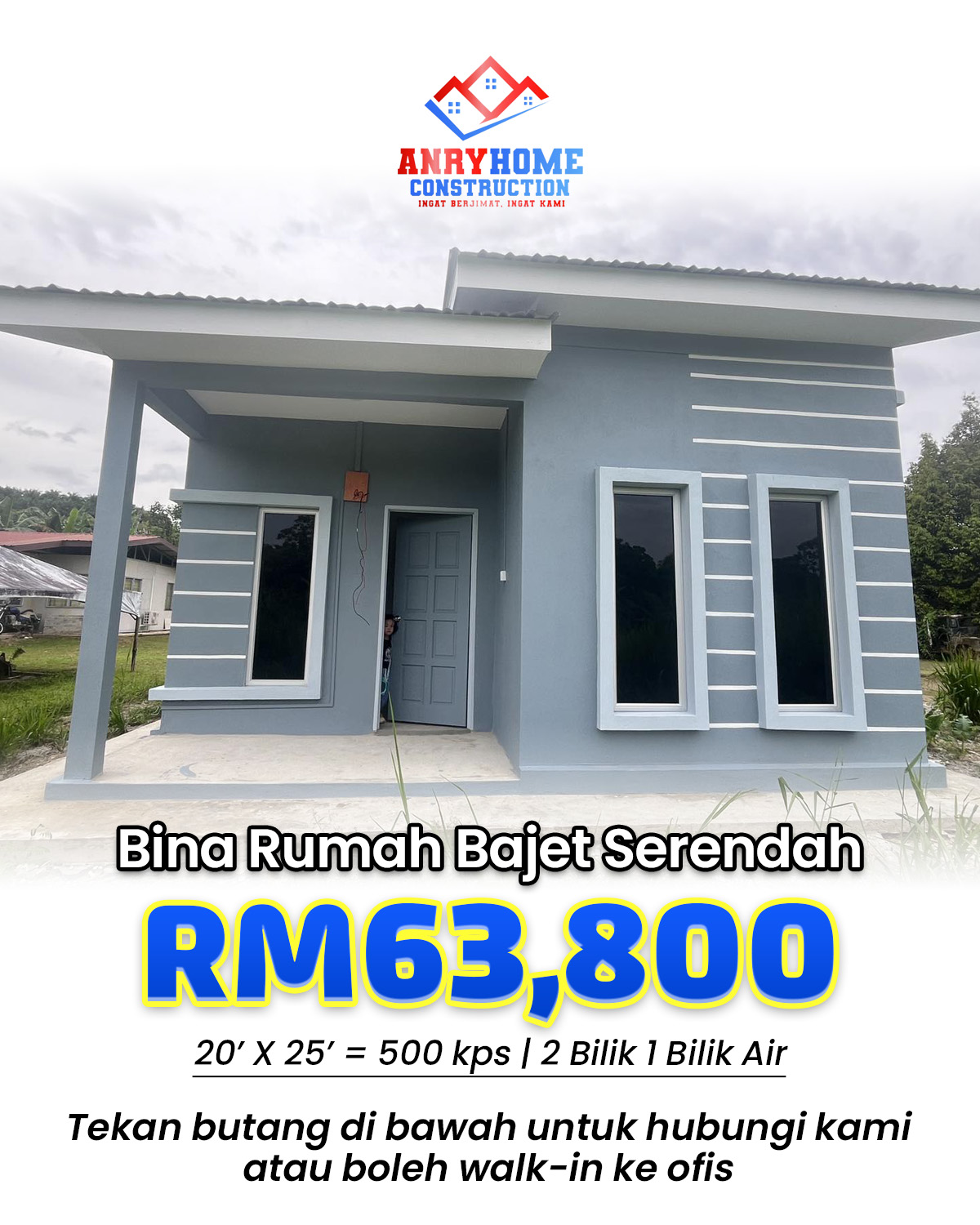 AnryHome Construction - KK Sabah Facebook ad: HARGA RUMAH TAHUN BILA NI?