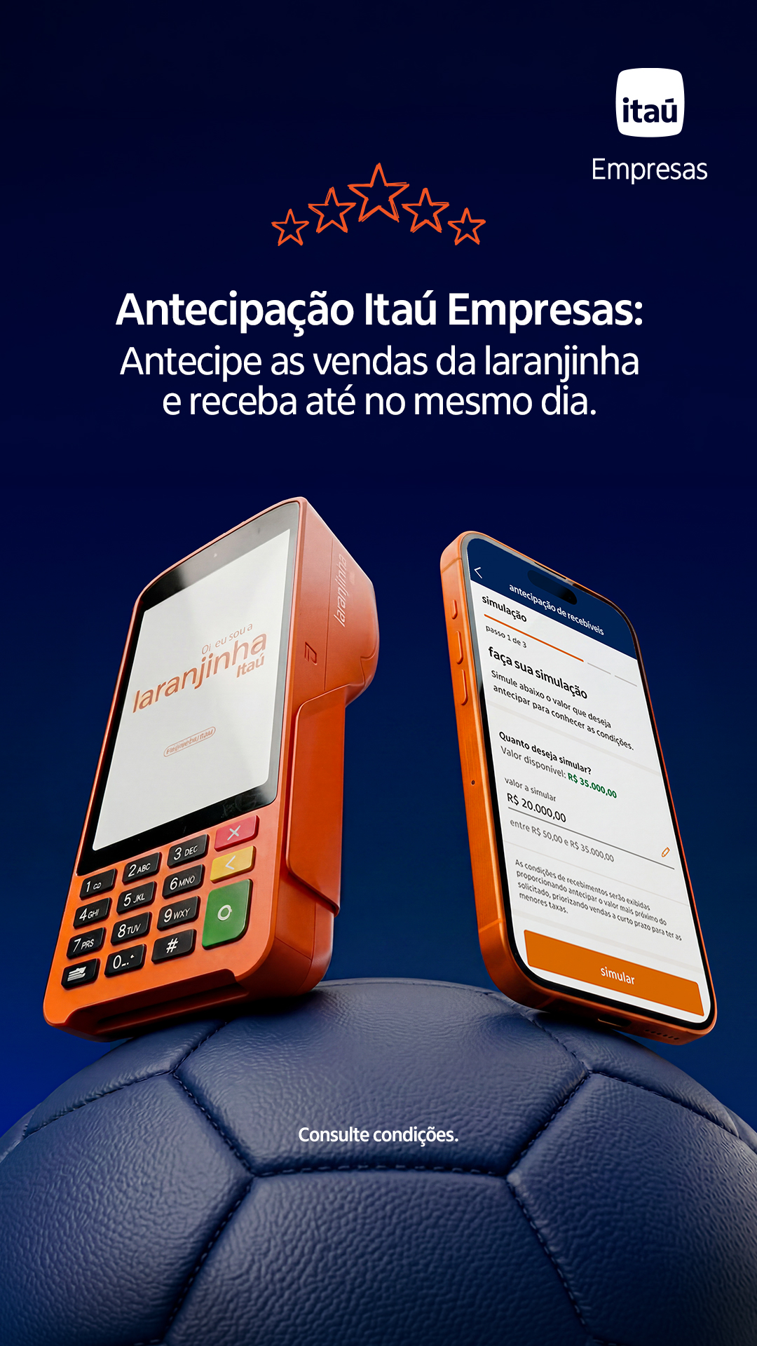 Itaú Empresas Facebook ad from Jul 22, 2026