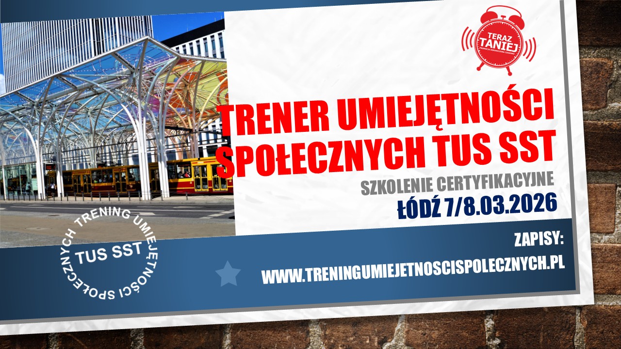 Trener umiejętności społecznych TUS SST - szkolenie certyfikacyjne Facebook ad: Szkolenie certyfikacyjne Trener umiejętności społecznych…
