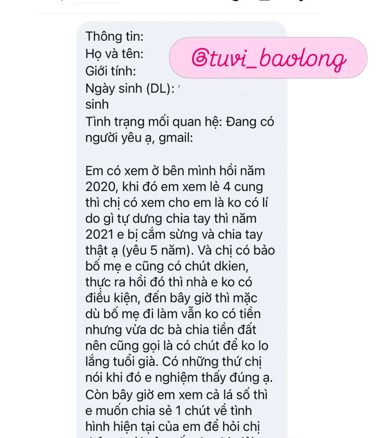 Tử Vi Bảo Long Facebook ad