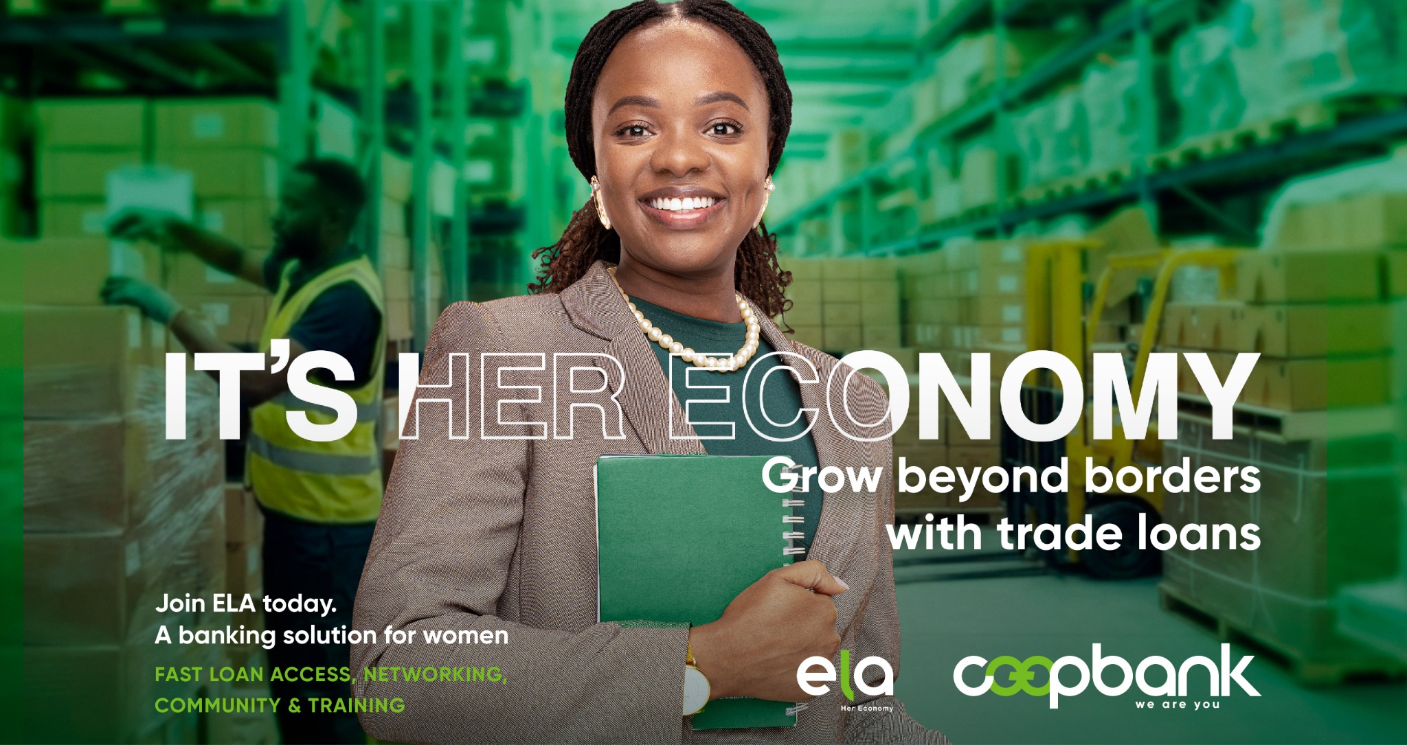 Co-op Bank Kenya Facebook ad: She built HER business from the ground up.