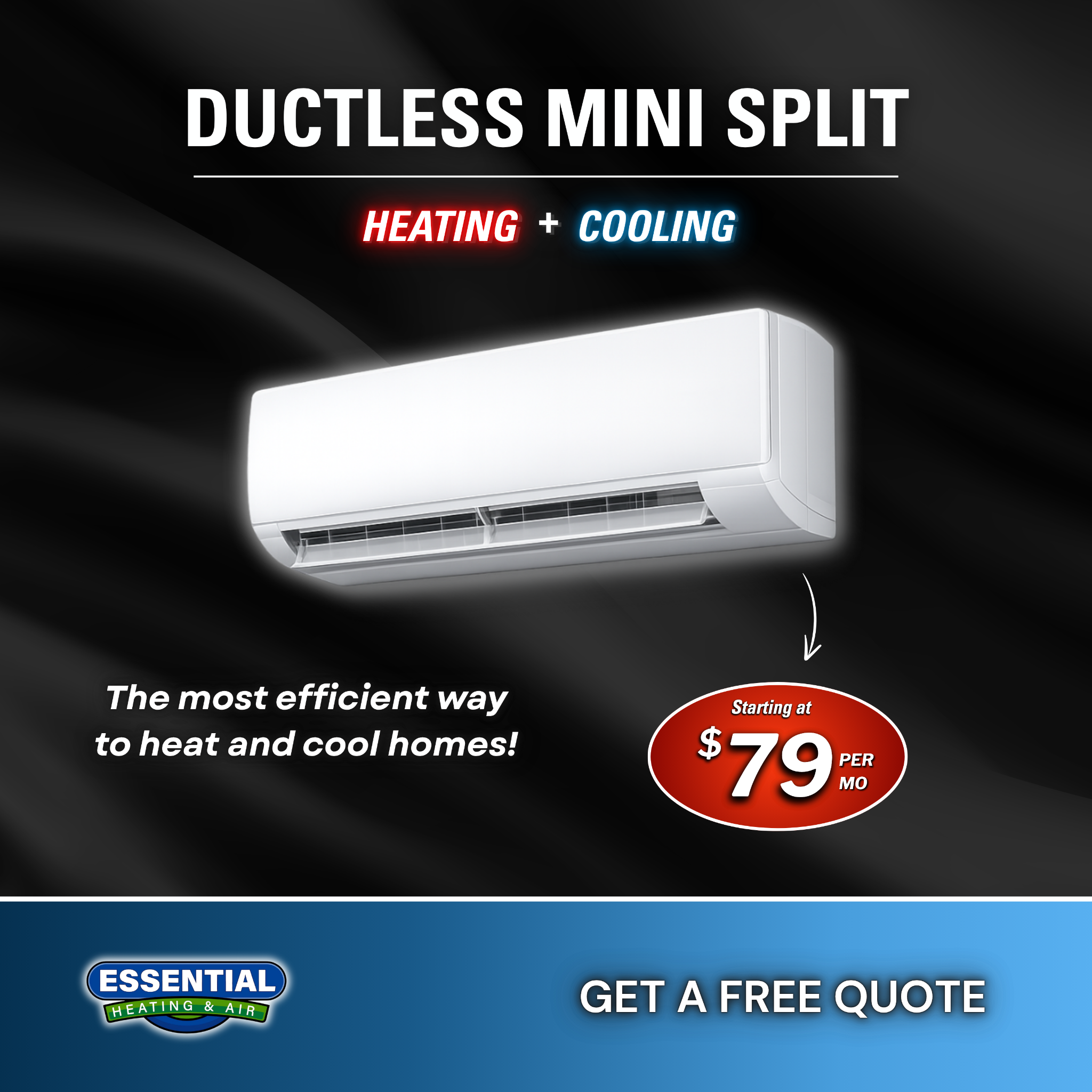 Essential Heating & Air Facebook ad
