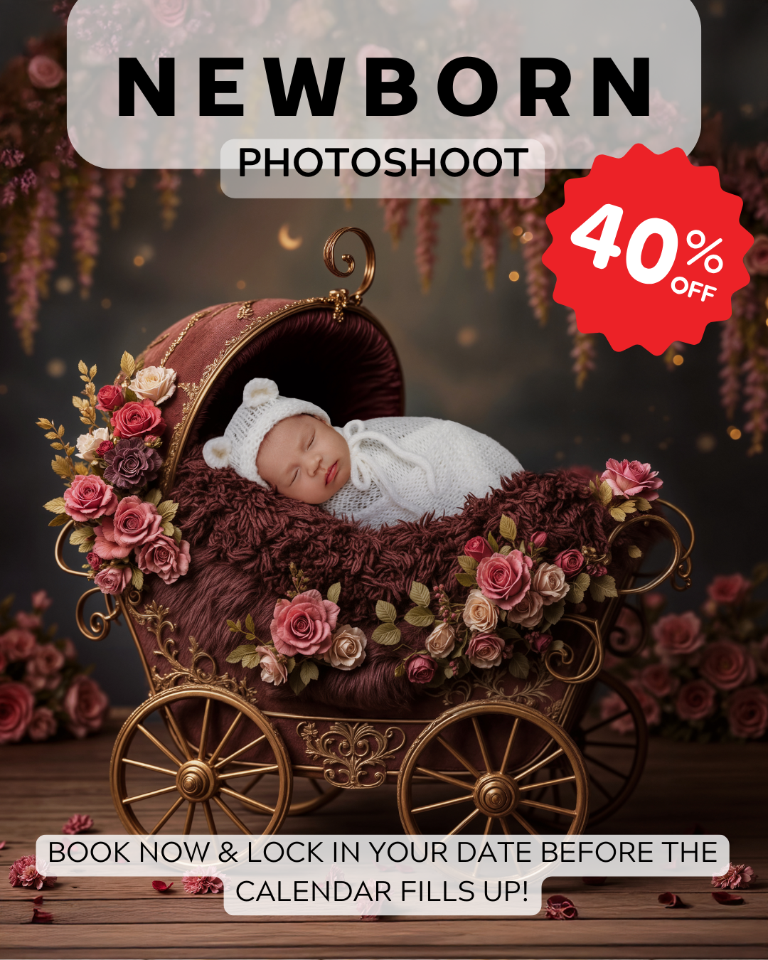 Bloom N’ Baby Studio Facebook ad