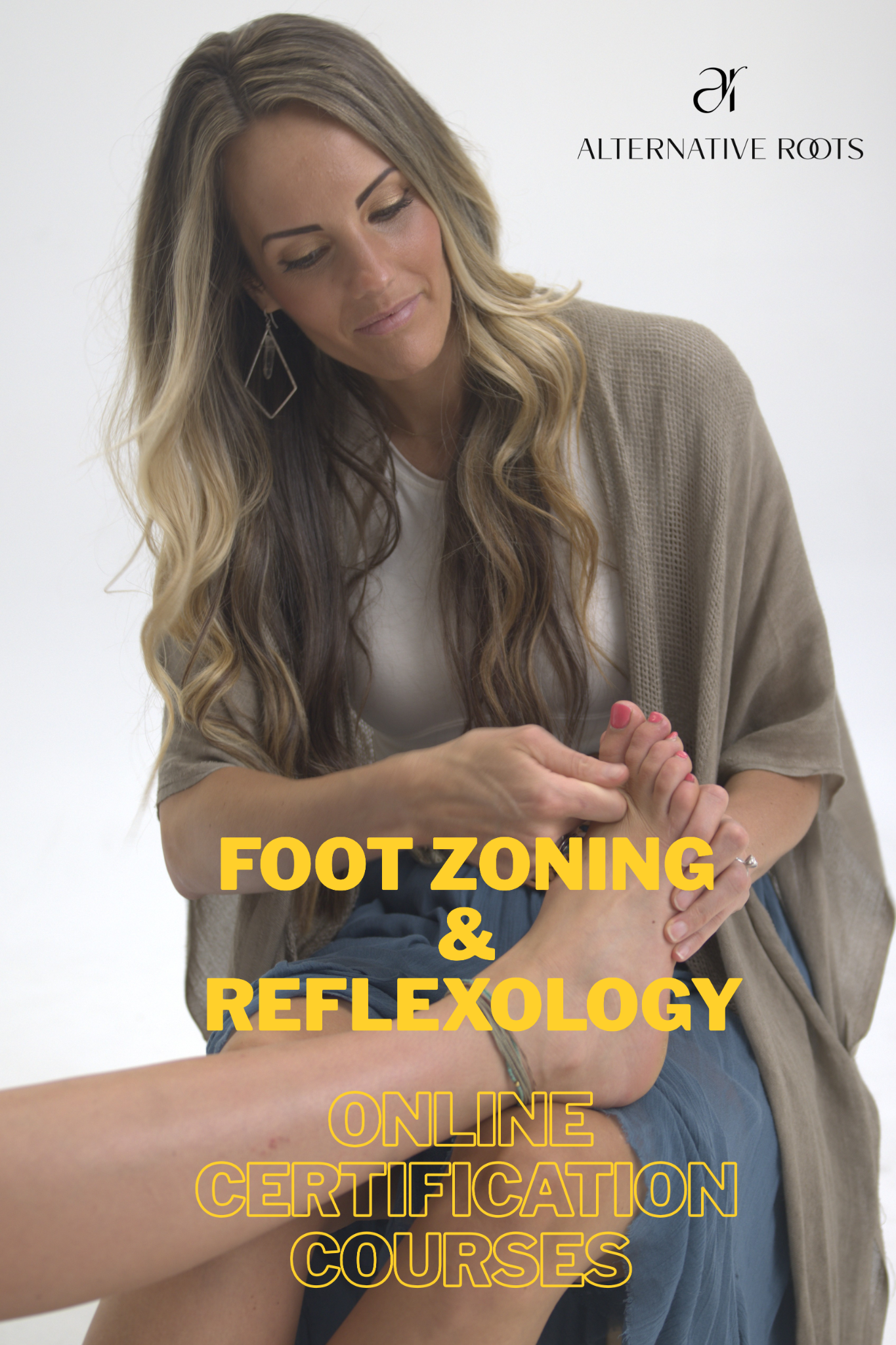 Alternative Roots Facebook ad: 100% Online Foot Zoning Training