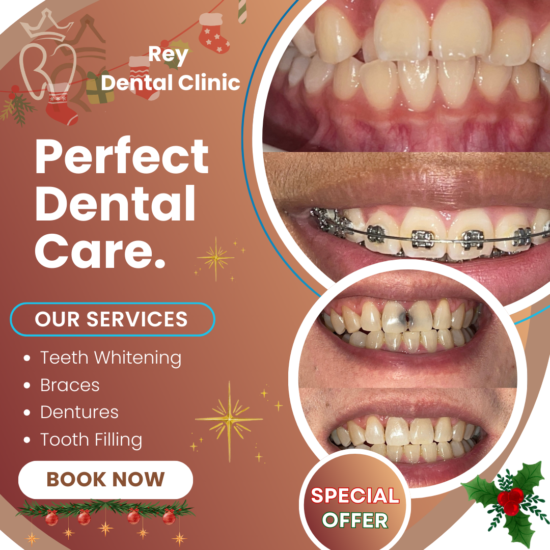 Rey Dental Clinic Facebook ad: Say Goodbye to Crooked Teeth-Special Braces Promo Awaits!