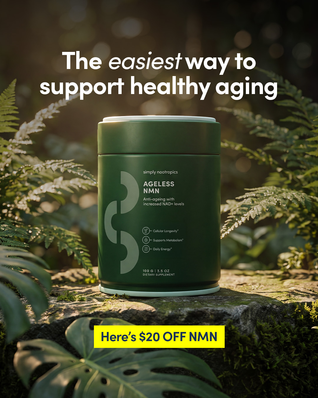 Simply Nootropics Facebook ad
