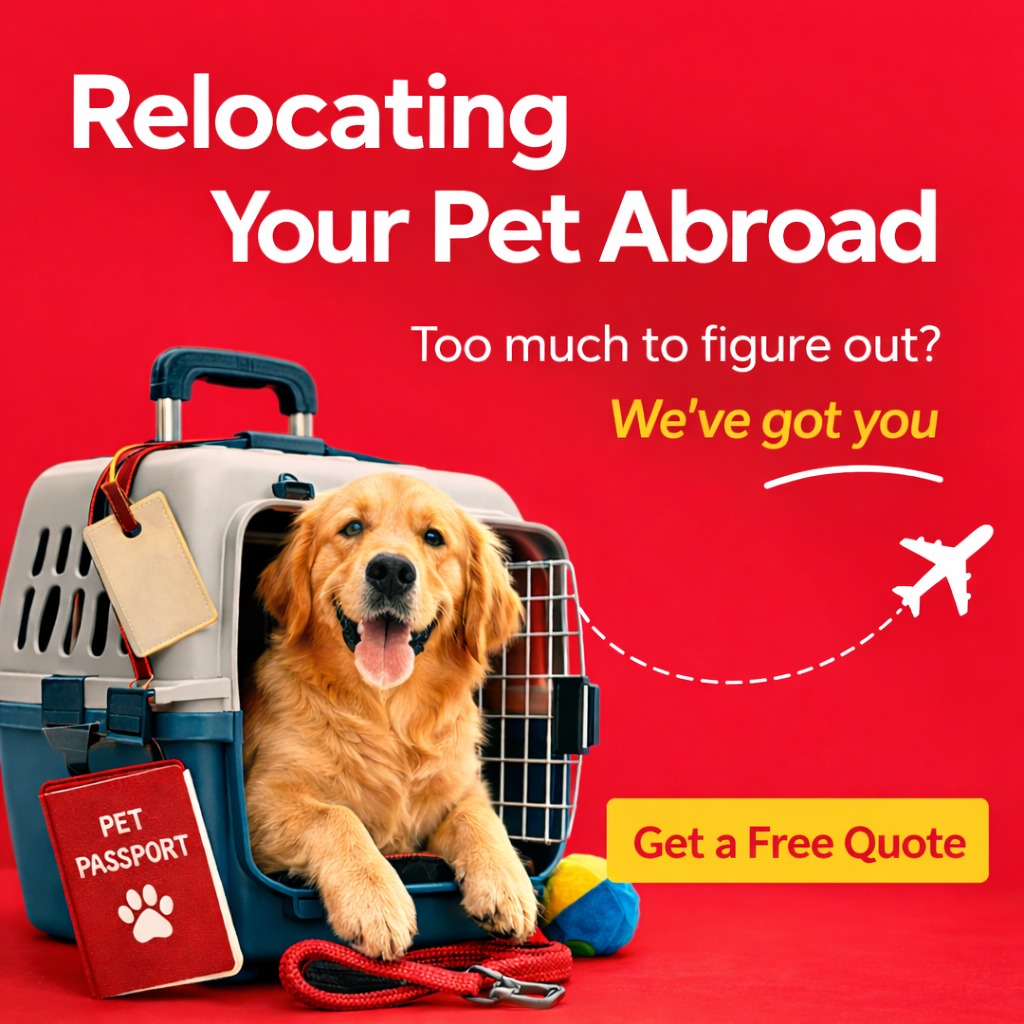 HappyLocate Relocation Services Pvt Ltd Facebook ad: Important: We handle International Pet Relocations only…