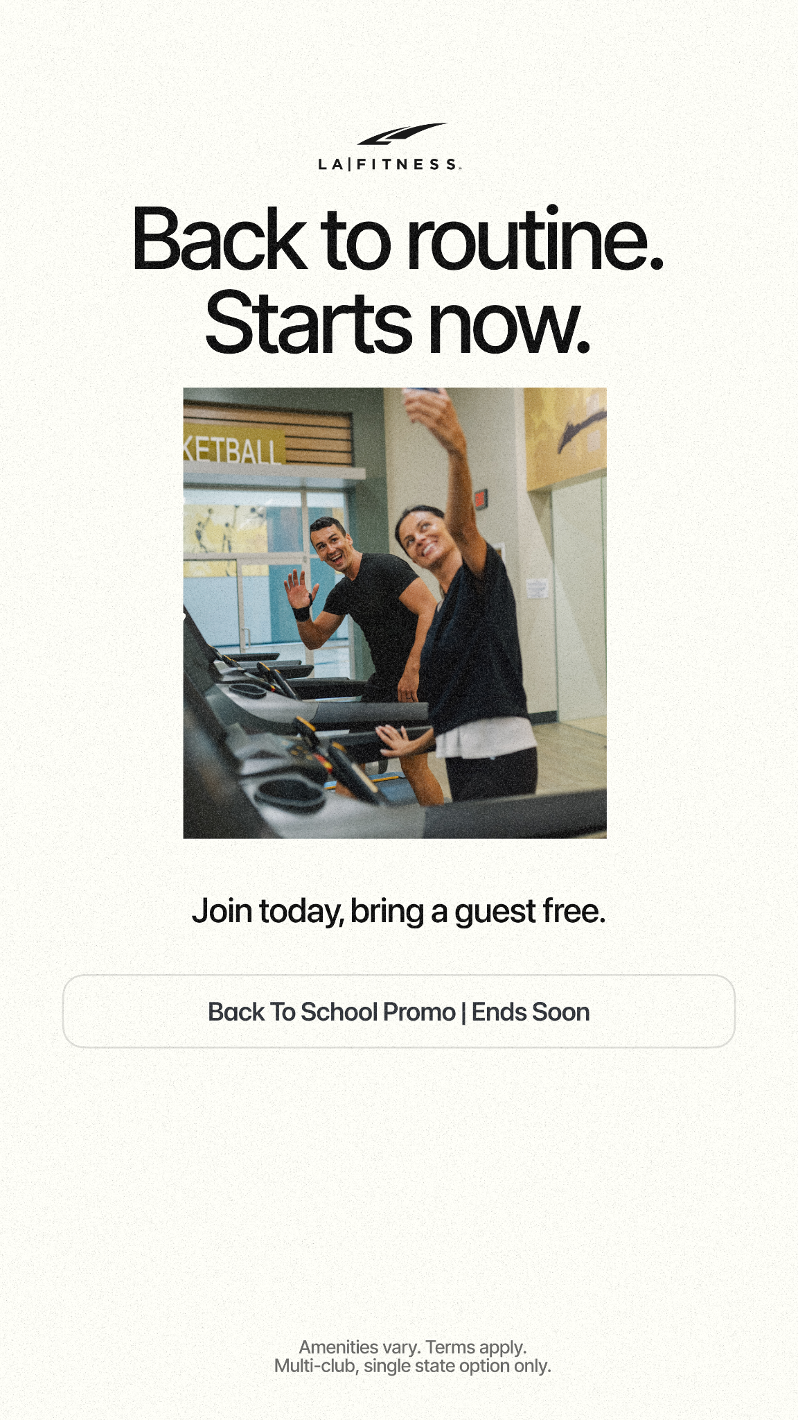 LA Fitness Facebook ad