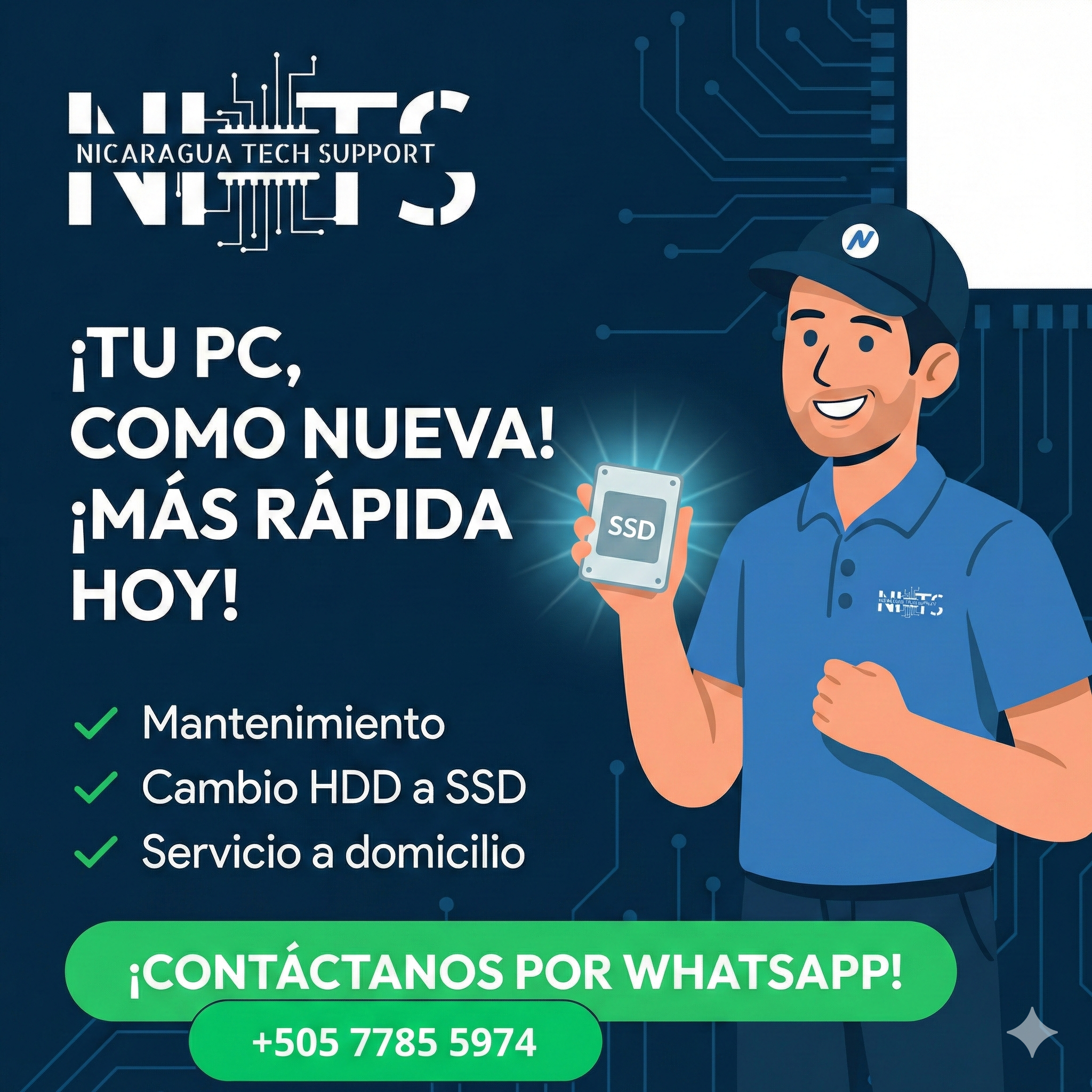 NI TechSupport Facebook ad from Jan 20, 2026