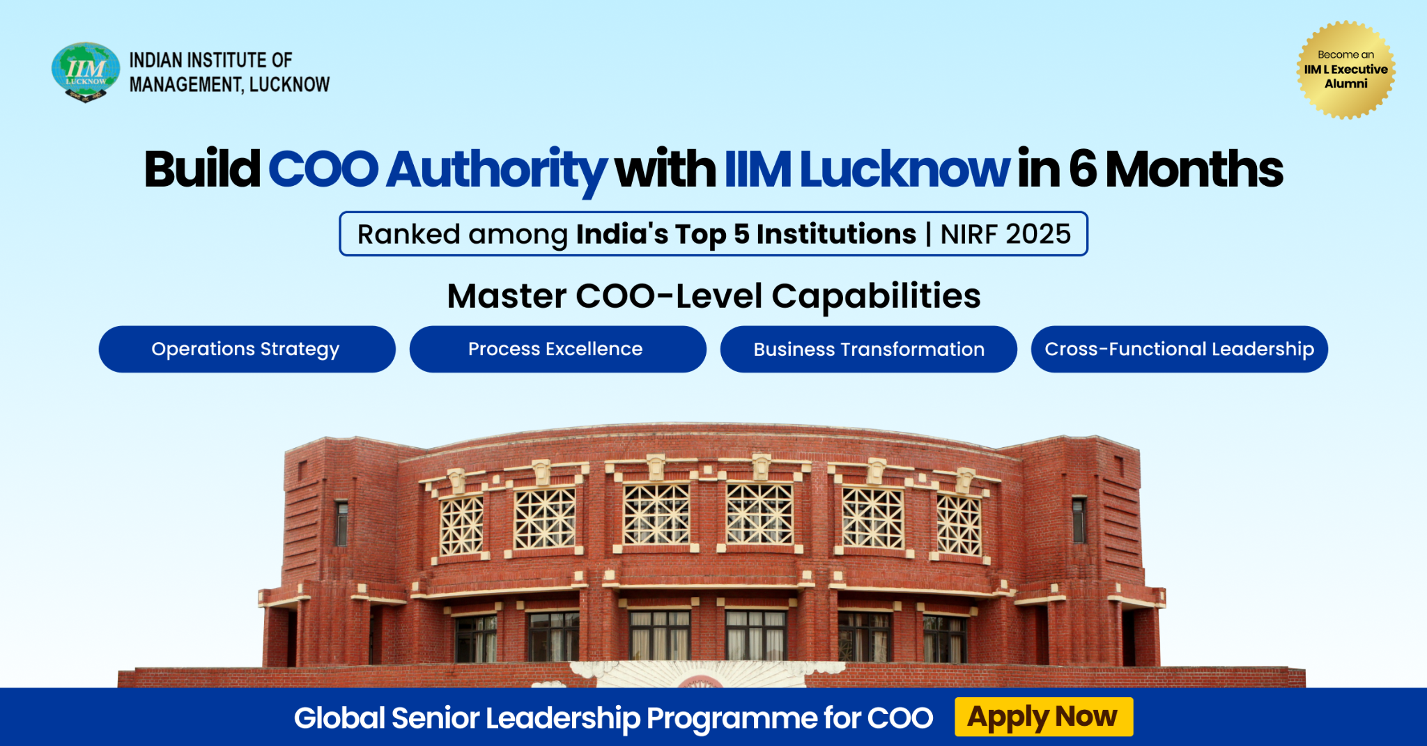 IIM Lucknow - Global Senior Leadership Programme Facebook ad from May 11, 2026