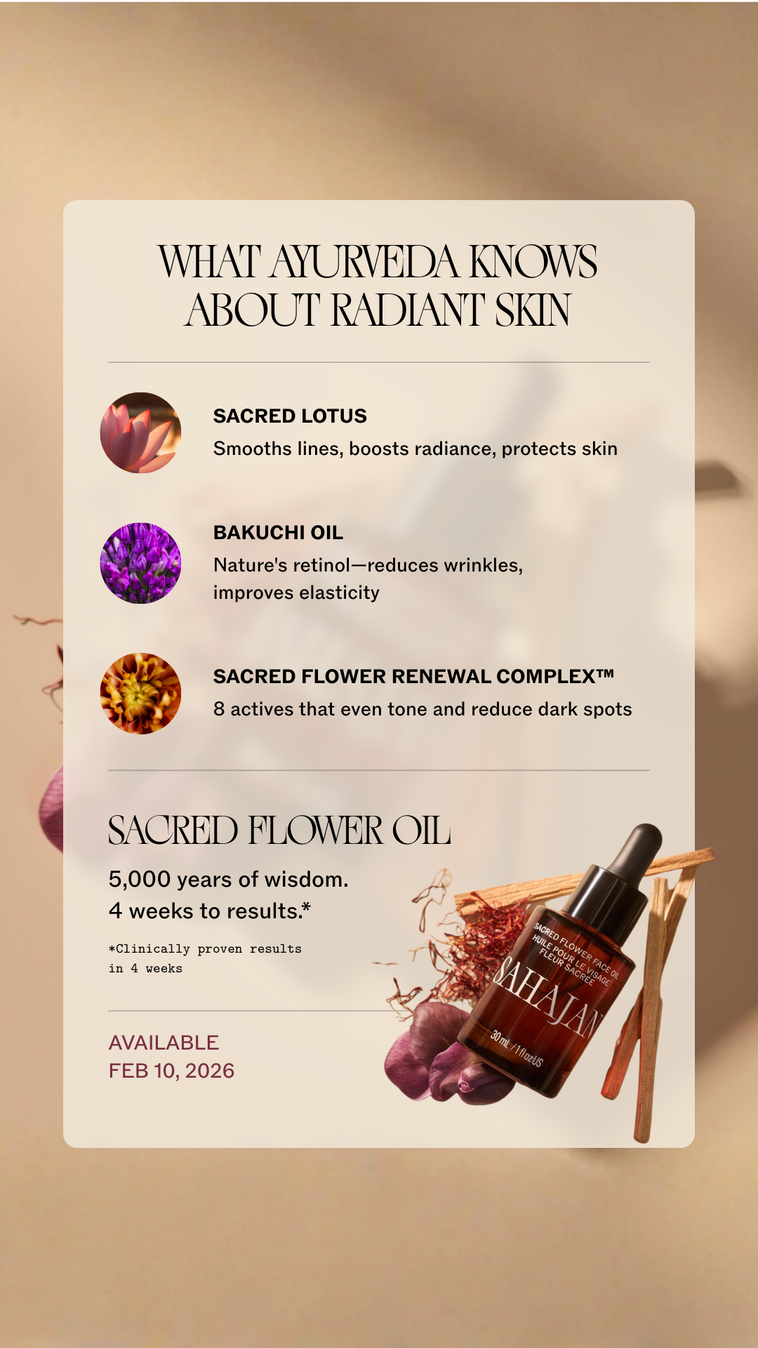 Sahajan Skincare Facebook ad