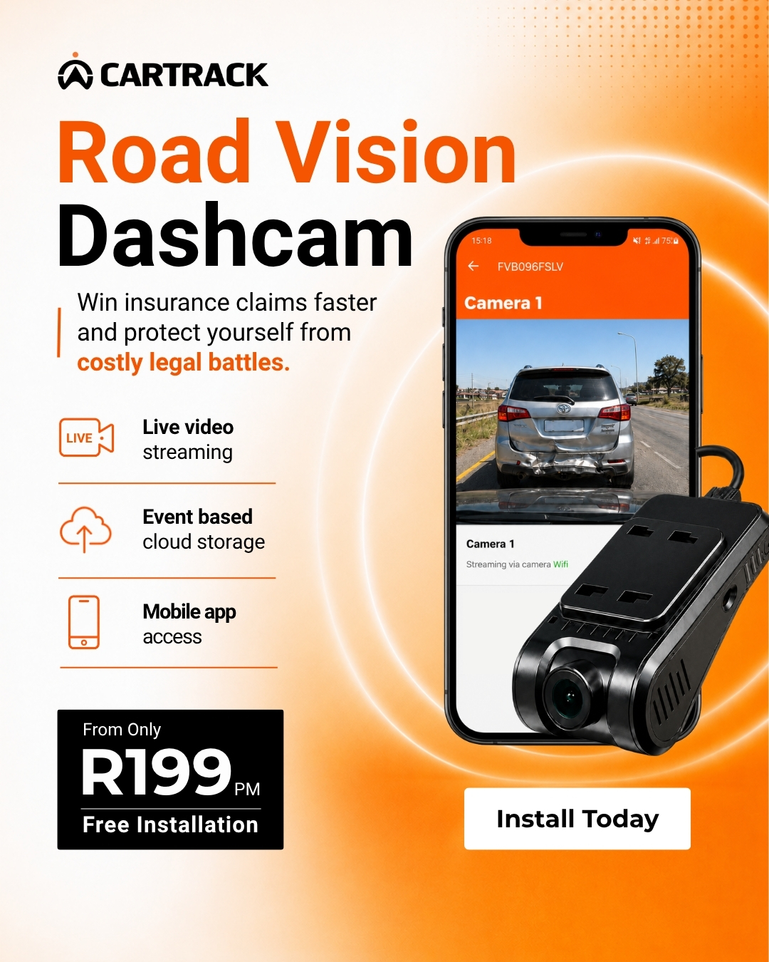 Cartrack Dashcams - ZA Facebook ad