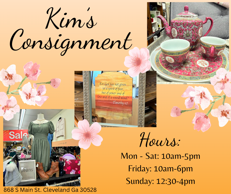Kim's Consignment Facebook ad: Kim's has a great selection of home goods…